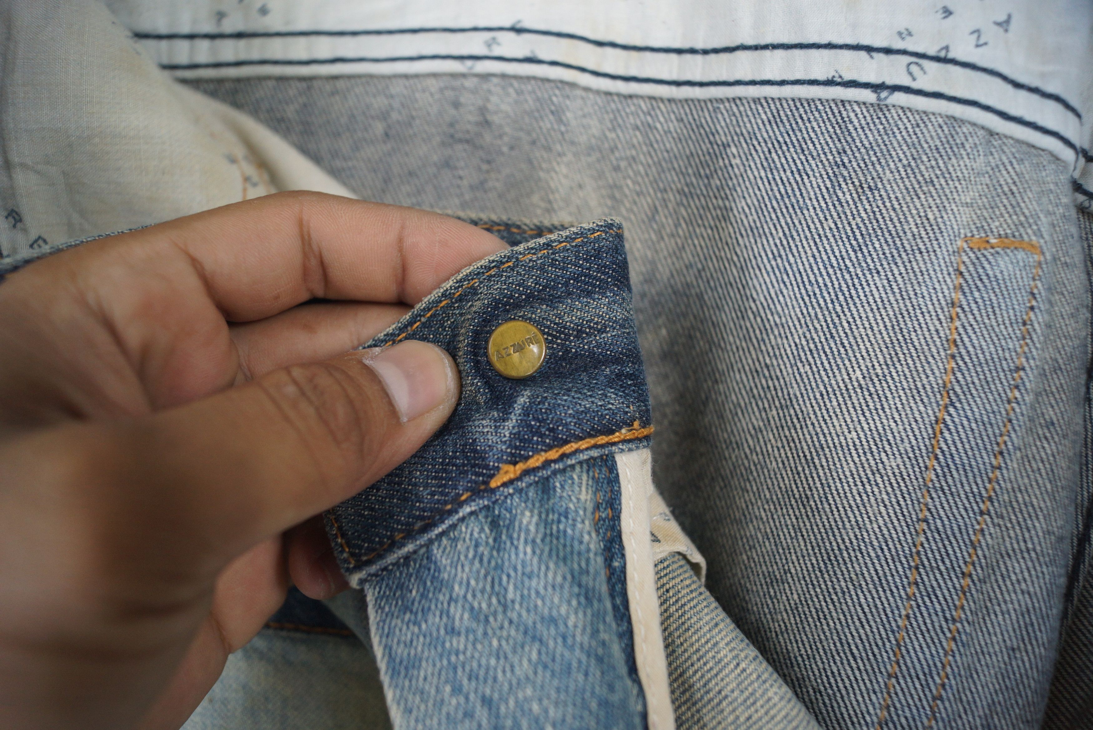 Vintage Rare Azzure Denim Nice Design Size US 41 - 9 Thumbnail