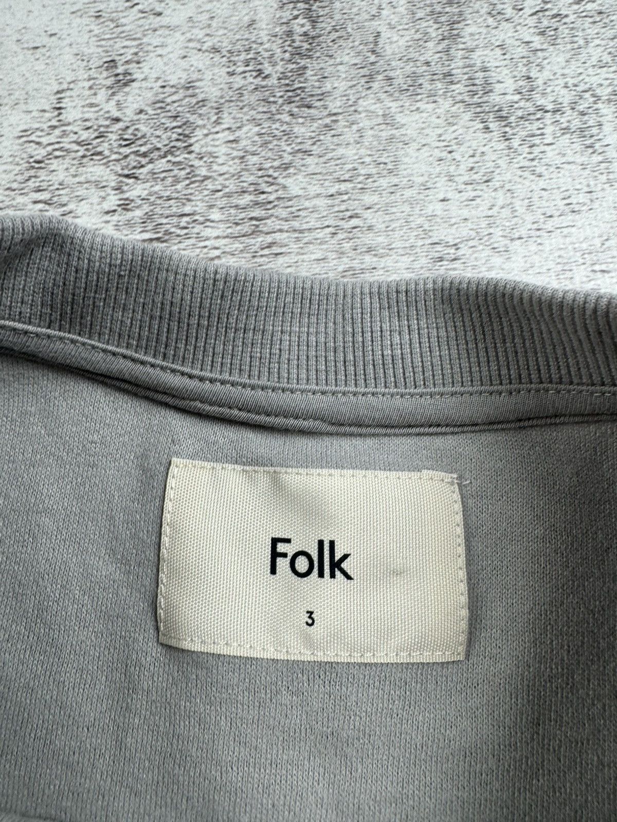 Folk Folk Striped Cotton Gray Size 3 Fleece Jumper Men’s Sweatshirt Pullover Hoodie Size US L / EU 52-54 / 3 - 8 Thumbnail