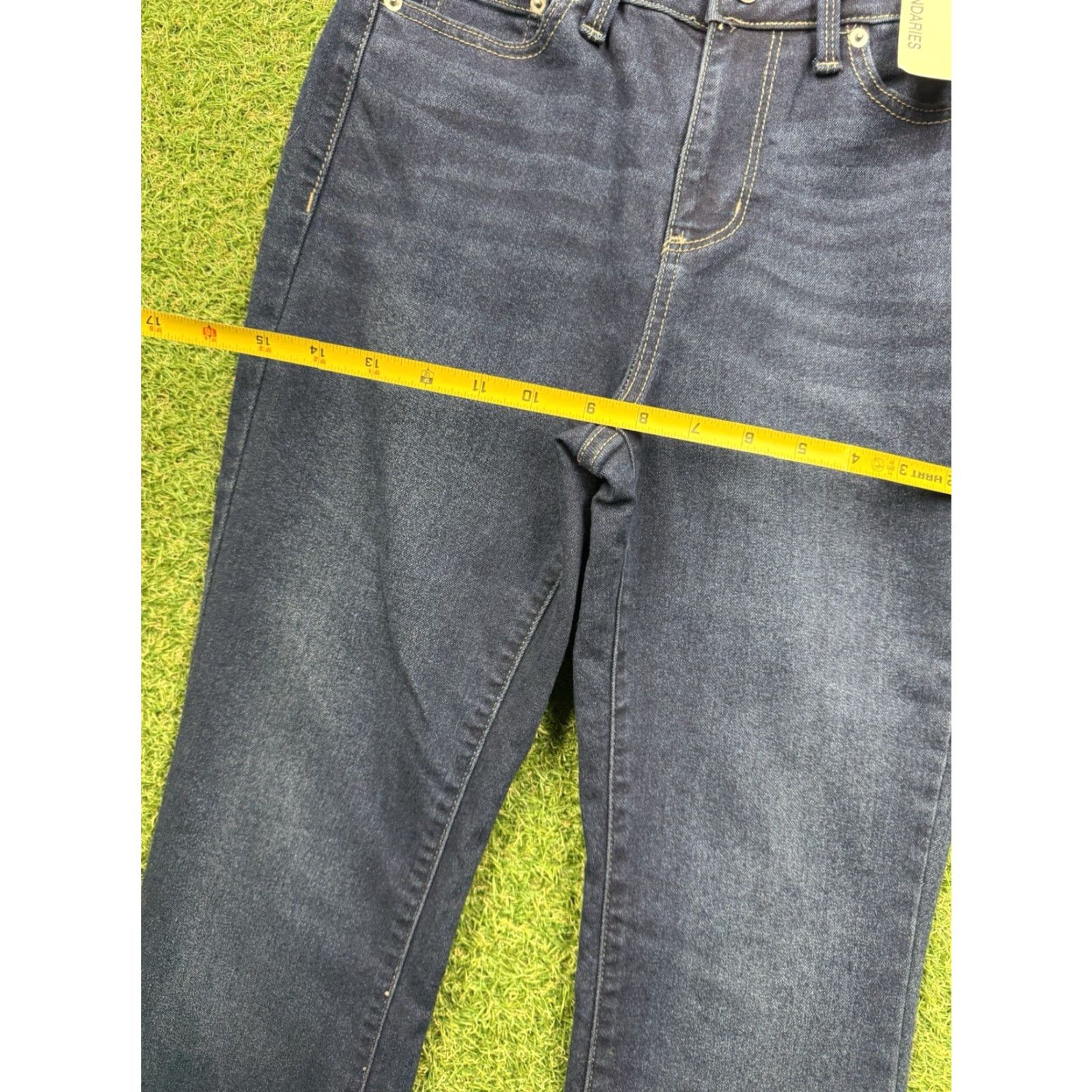 Vintage No Boundaries Womens Jeans Bootcut 2 Blue Mid Rise Dark Wash NWT Size 26" / US 2 / IT 38 - 7 Thumbnail