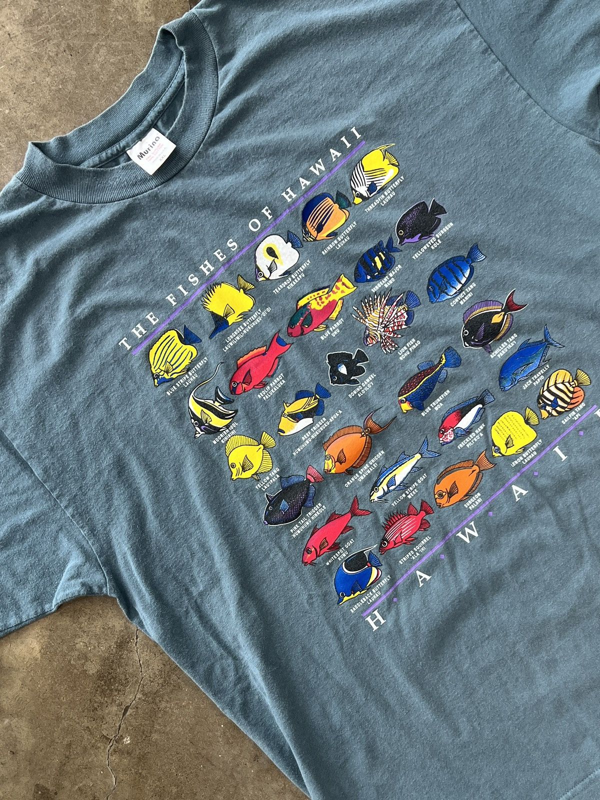 Vintage Vintage Fishes of Hawaii Vacation Tourist Tee XXL Size US XXL / EU 58 / 5 - 1 Thumbnail