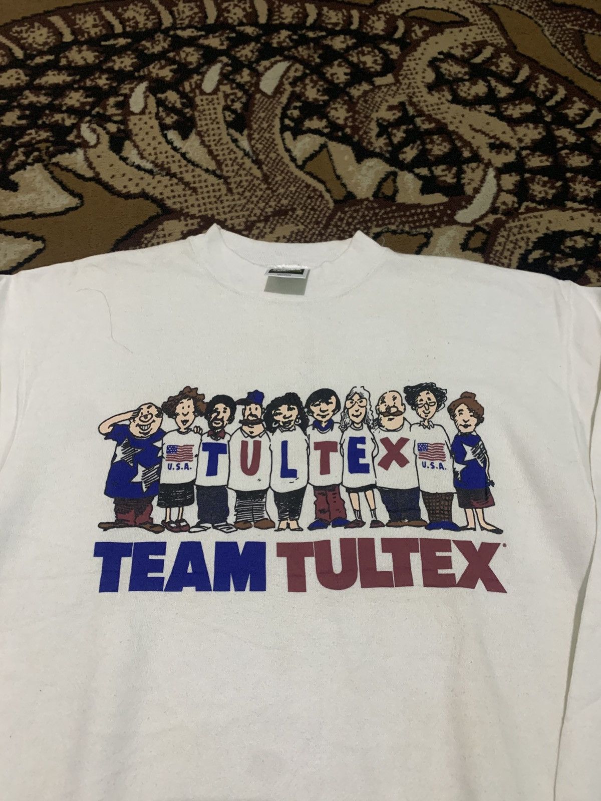 Tultex Vintage 90s Sweatshirt Team Tultex Size US L / EU 52-54 / 3 - 3 Thumbnail