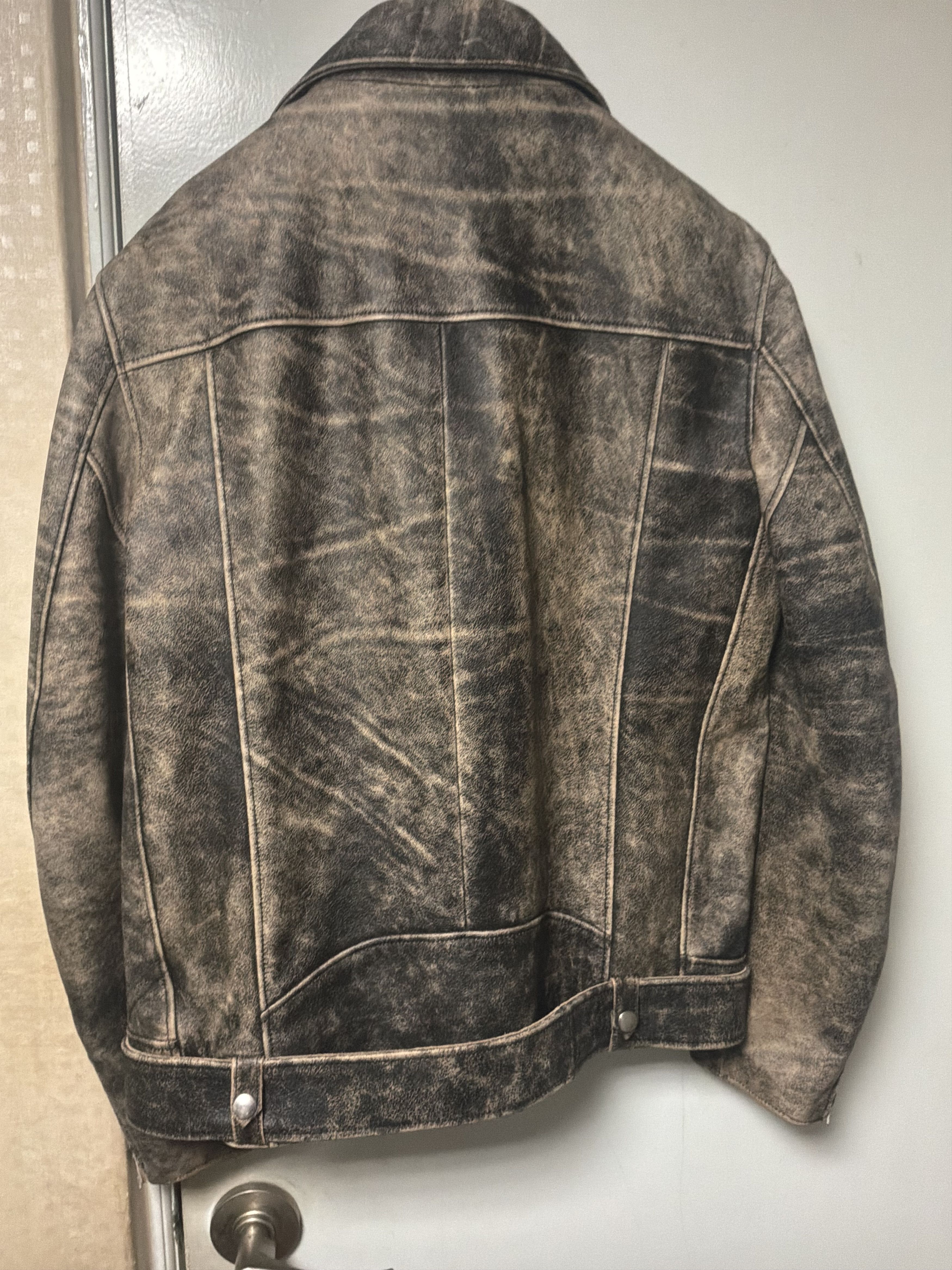 Acne Studios Acne Studios Nate PSS15 Cowhide Leather Jacket Size 50 Size US M / EU 48-50 / 2 - 2 Thumbnail