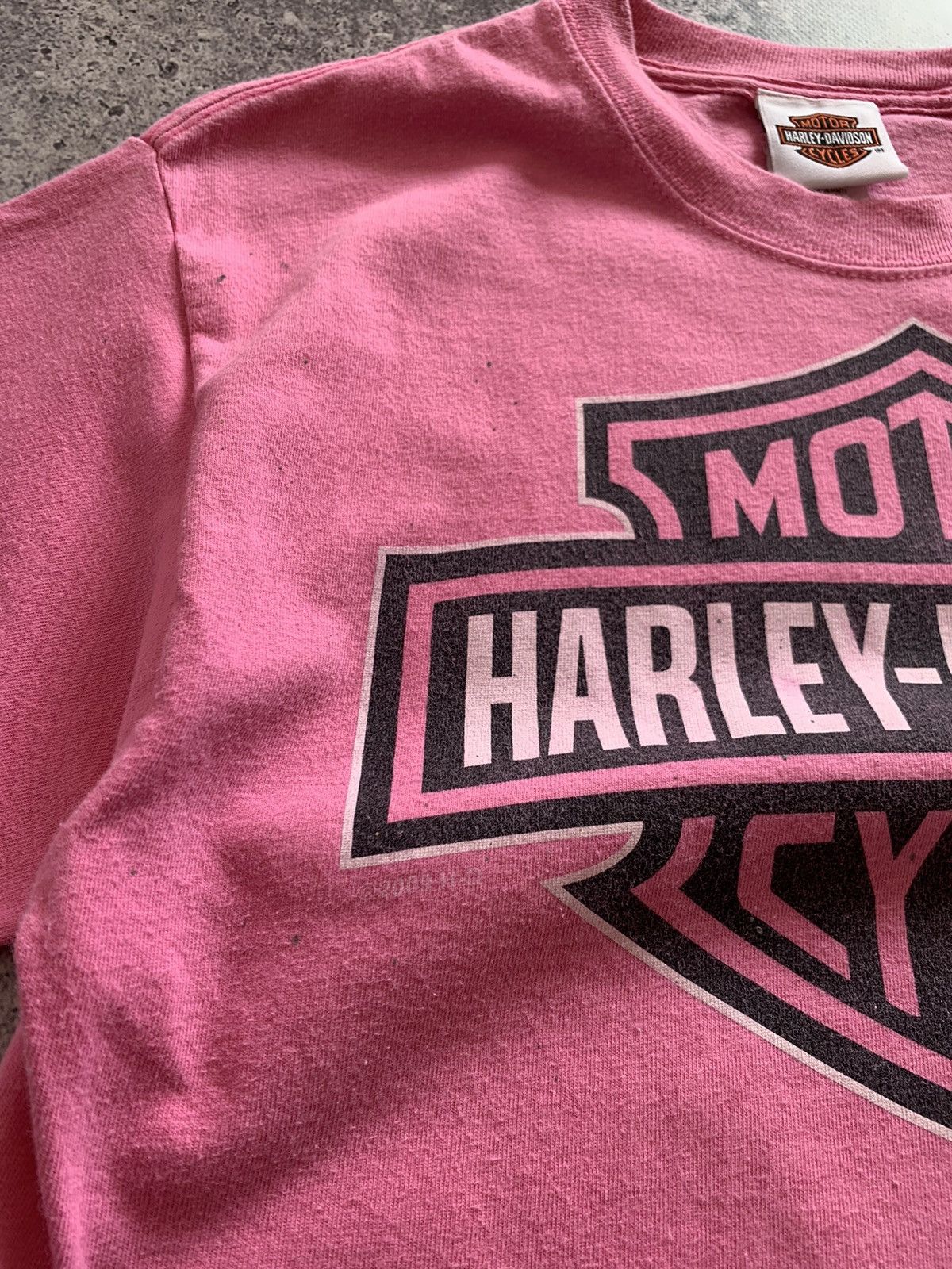 Harley Davidson Vintage Harley Davidson 2009 Cowboy Texas Pink Tee Shirt Size S / US 4 / IT 40 - 2 Thumbnail