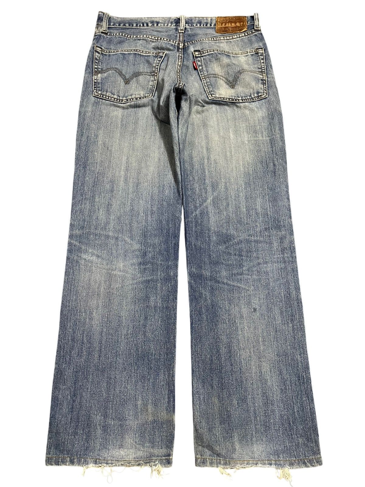 Levi's Vintage 90s Levis 502 Faded Wash Distress Loose Jeans Size US 33 - 2 Thumbnail