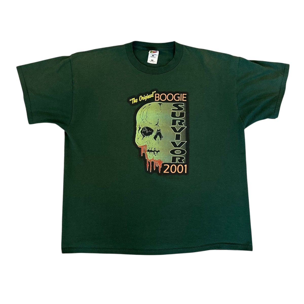 Fruit Of The Loom Vintage the original Boogie Survivor biker fest 2001 shirt Size US XXL / EU 58 / 5 - 2 Thumbnail