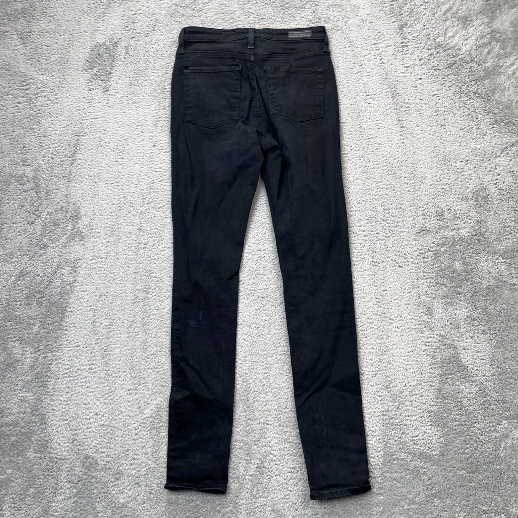 Vintage AG Adriano Goldschmied Jeans Womens 26 Black The Mila High Rise Skinny Leg Jeans Size 28" / US 6 / IT 42 - 2 Thumbnail