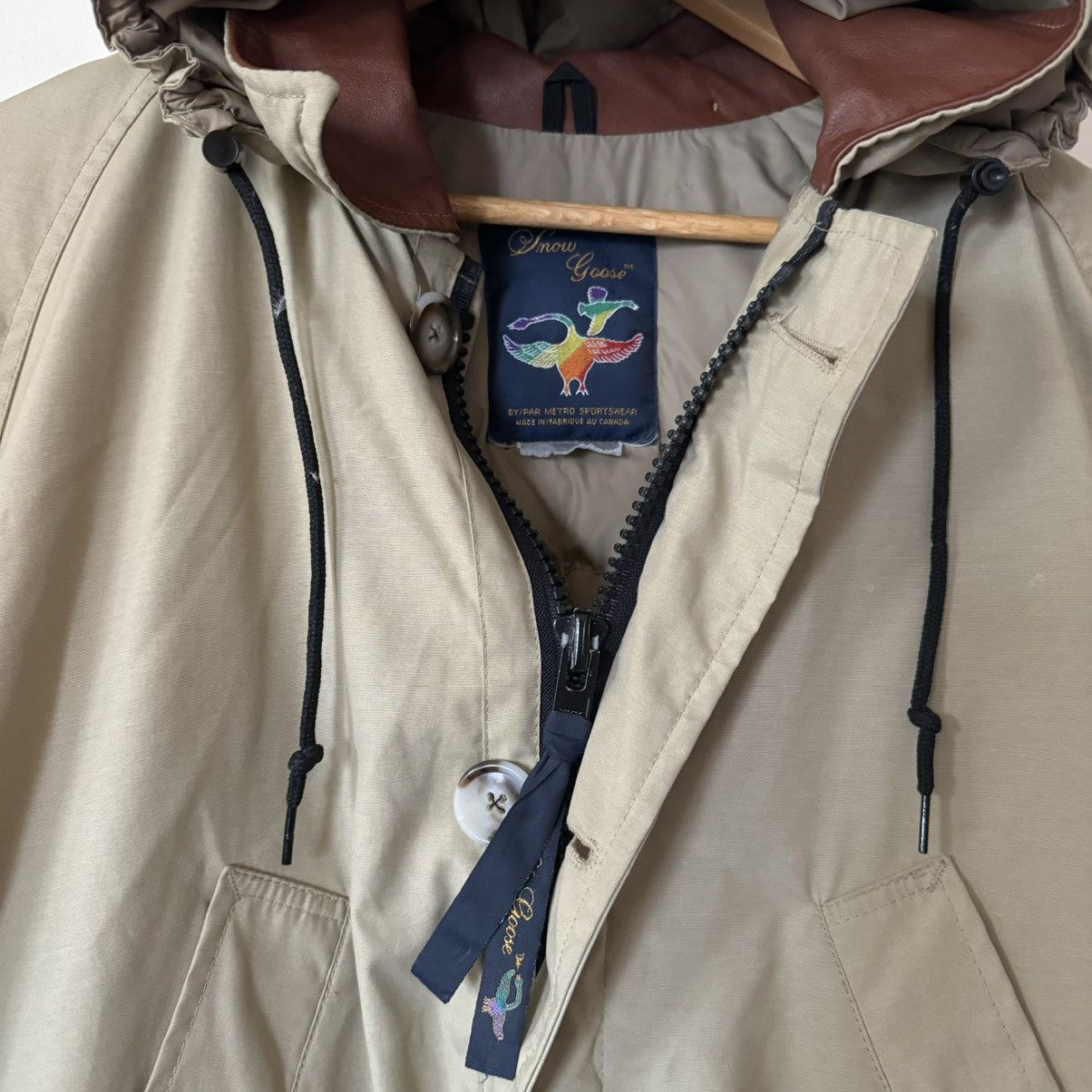 Canada Goose × Vintage vintage Snow Goose (pre-Canada Goose) beige down parka Size US M / EU 48-50 / 2 - 2 Thumbnail