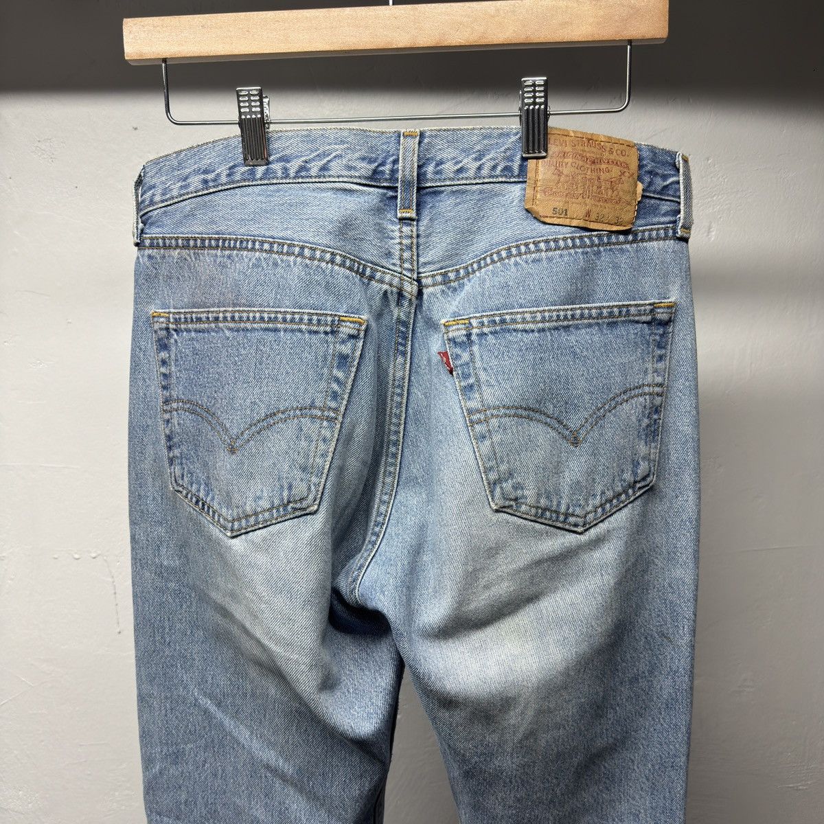 Levi's 90s Levi's 501 Faded Distressed Jeans USA ERD Grunge Chrome Size US 32 / EU 48 - 10 Thumbnail
