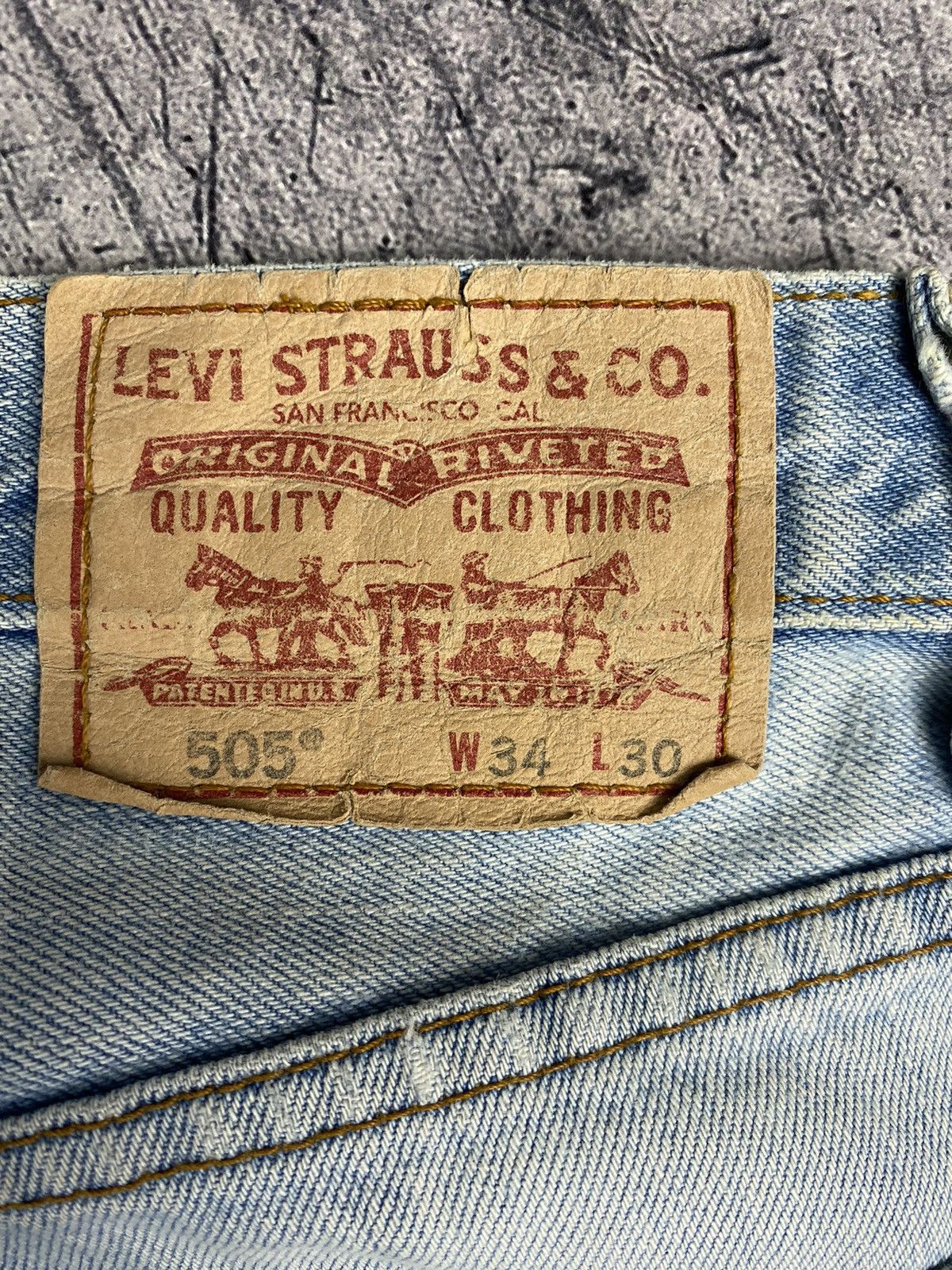 Levi's Vintage Levis 505 Distressed Jeans Size US 34 / EU 50 - 15 Thumbnail