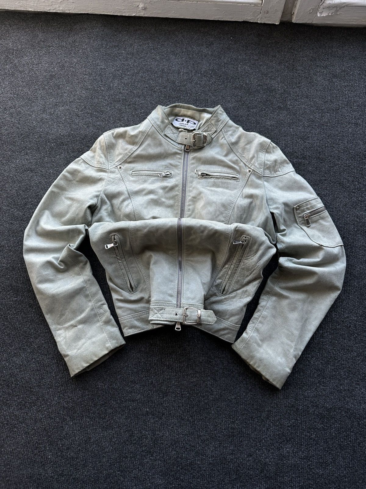 Leather 🚨 LEATHER WOMEN OPIUM LUXURY JACKET ZIP AVANT GARDE POCKET Size S / US 4 / IT 40 - 1 Thumbnail