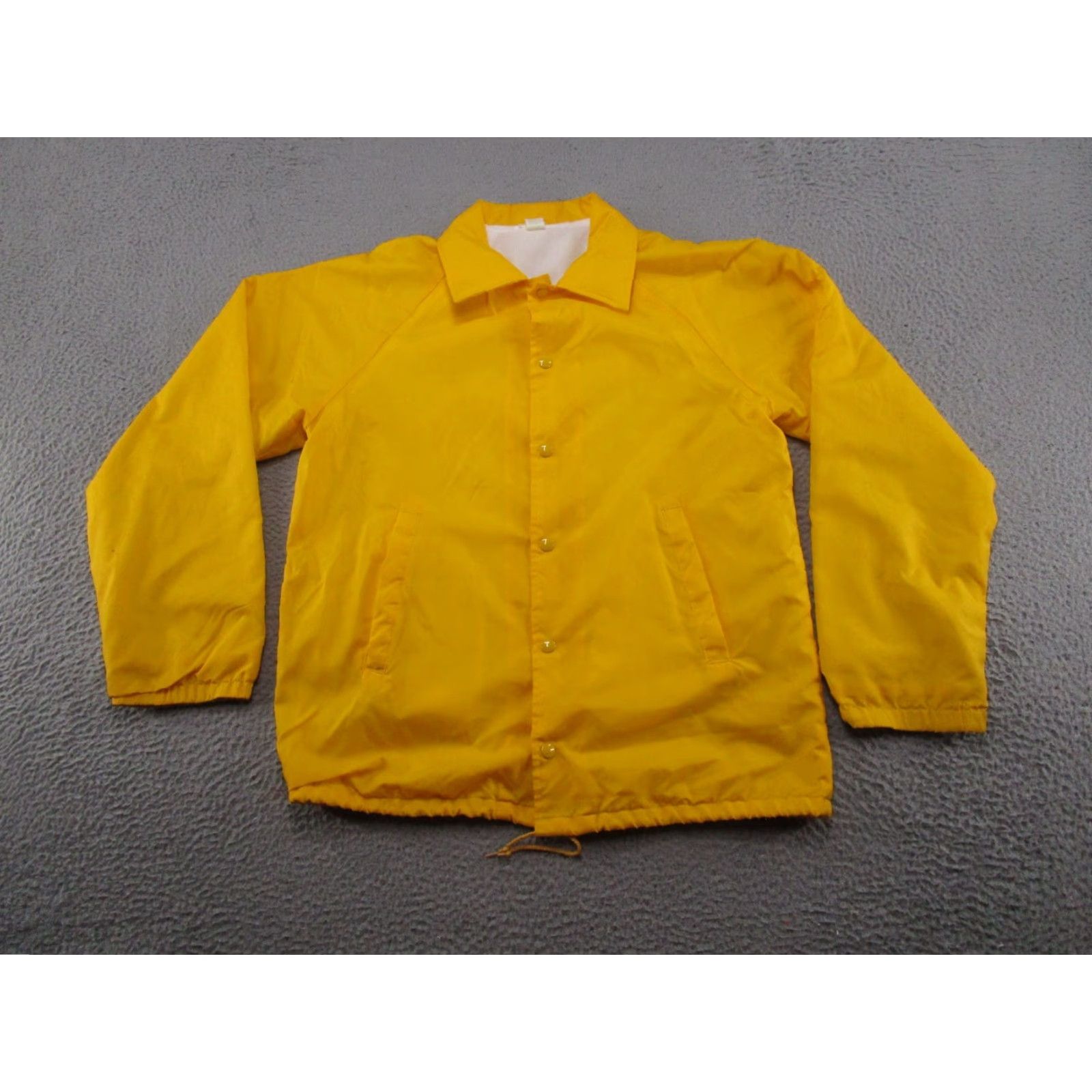 Vintage VINTAGE Fiesta Village Mission Texas Snap Up Collared Jacket M Yellow 80s Bomber Jacket Mens Christmas? Size US M / EU 48-50 / 2 - 6 Thumbnail