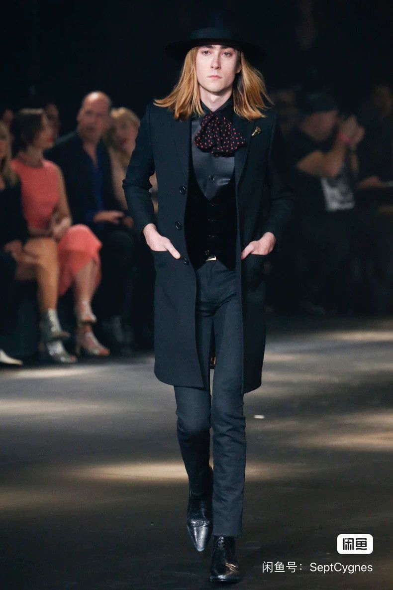 Saint Laurent Paris Saint Laurent Paris 15fw Velvet Splicing Coat-2506 Size US M / EU 48-50 / 2 - 7 Thumbnail