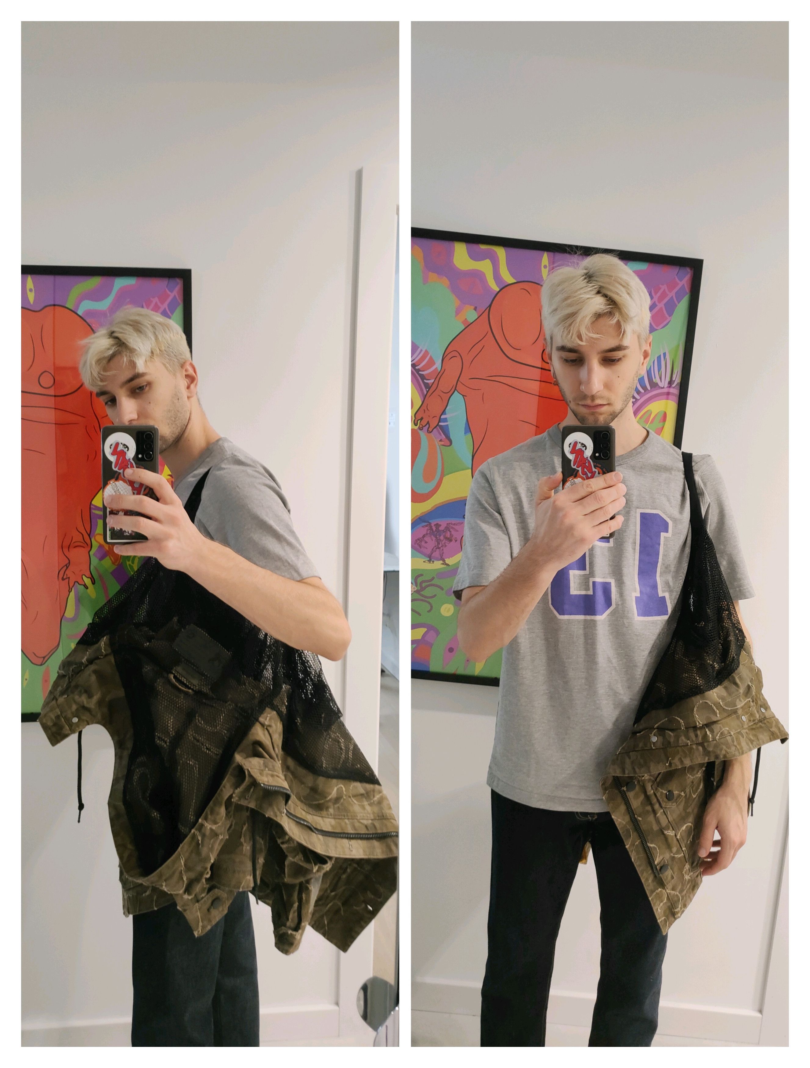 Diesel Diesel 'J-Laser' Laser Cut Camo Hooded Jacket (2010) Size US M / EU 48-50 / 2 - 6 Thumbnail