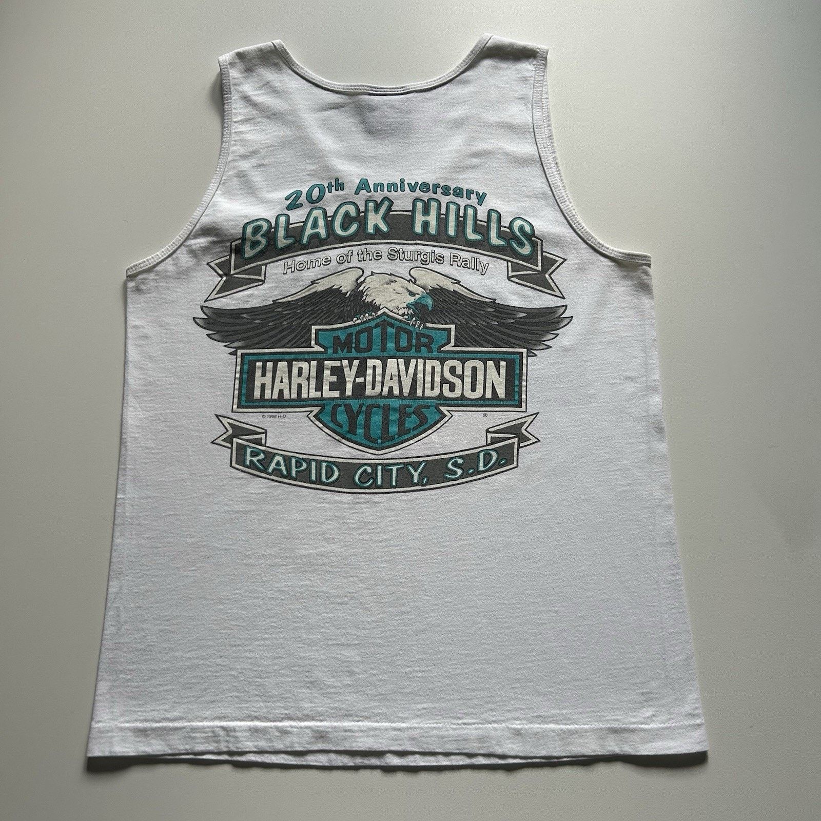 Harley Davidson Vintage 90s Harley Davidson Strugis Tank Top Shirt Medium Size US M / EU 48-50 / 2 - 3 Thumbnail
