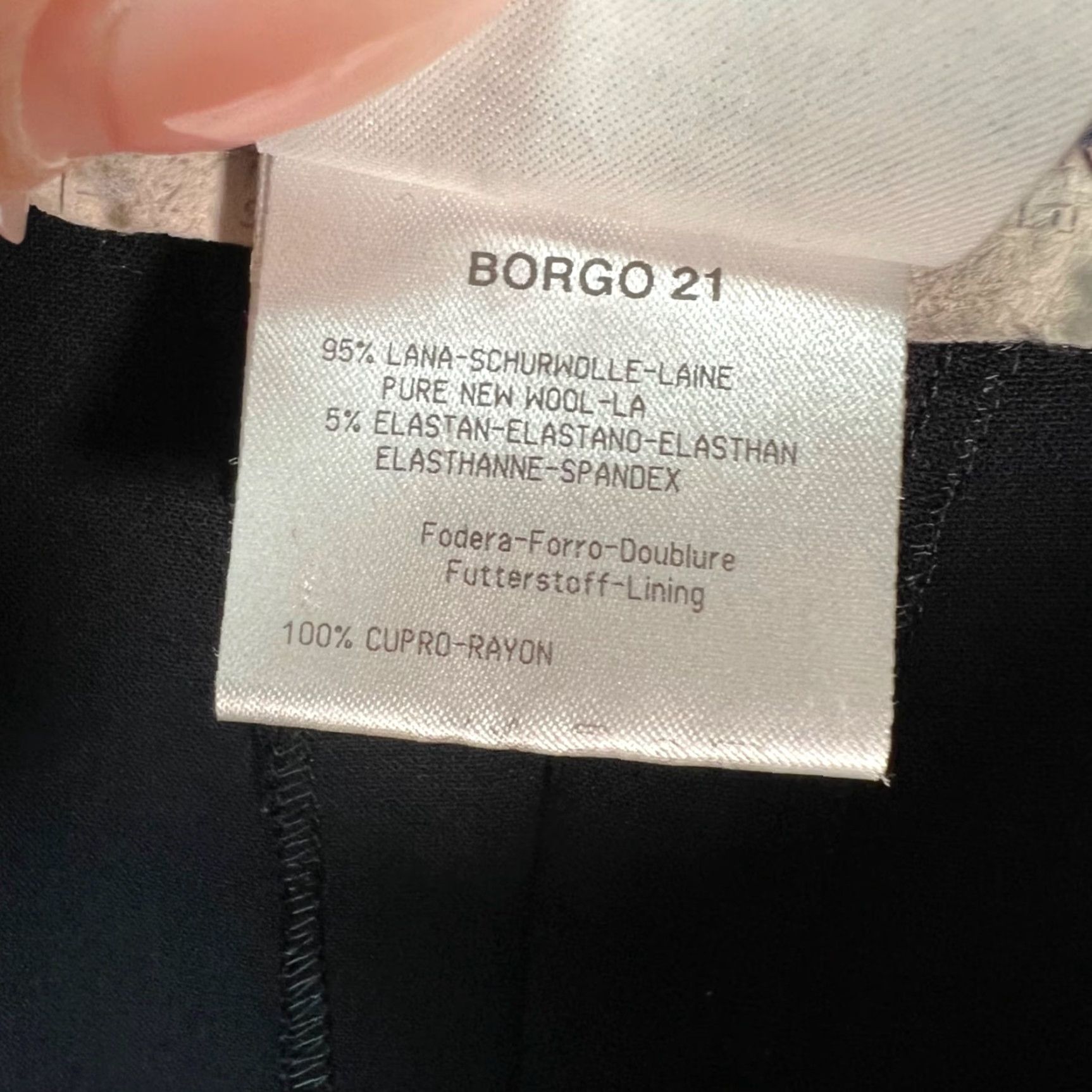 Giorgio Armani Giorgio Armani Womens Size 40 Black Wool-Blend Pleated Pants Made In Italy Size 27" / US 4 / IT 40 - 4 Thumbnail