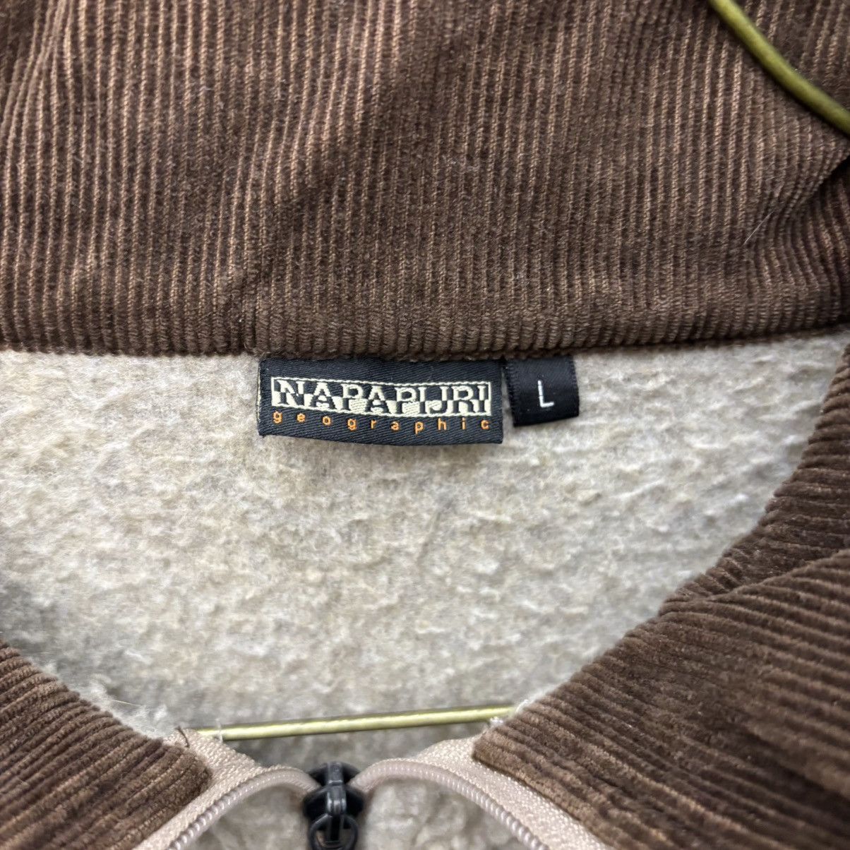 Napapijri Vintage Napapijri Geographic 1/4 Fleece Pullover Size US L / EU 52-54 / 3 - 5 Thumbnail