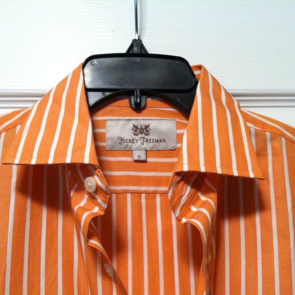 Hickey Freeman HICKEY FREEMAN MENS NEW 100%COTTON CASUAL SHIRT SIZE: S Size US S / EU 44-46 / 1 - 3 Thumbnail