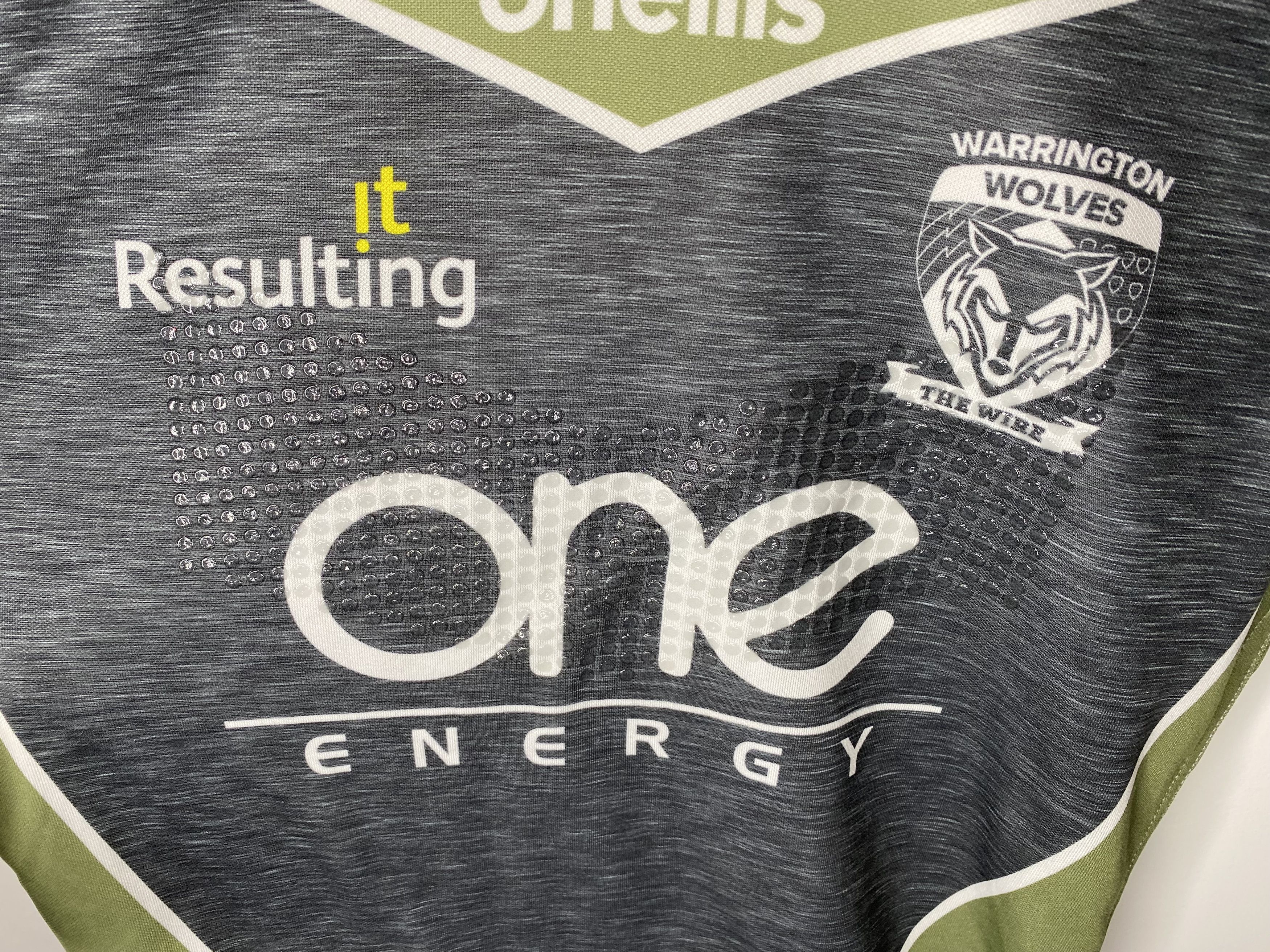 O'Neills WARRINGTON WOLVES 2019 RUGBY SHIRT JERSEY PLAYER ISSUE Size US M / EU 48-50 / 2 - 6 Thumbnail