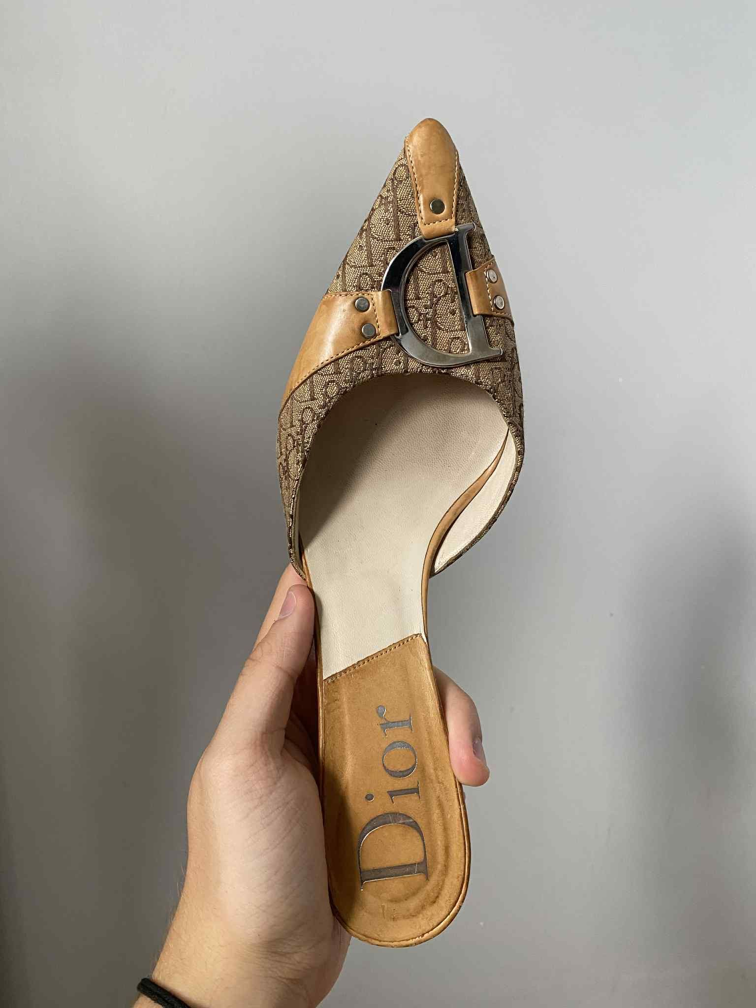 Dior Christian Dior Monogram vintage mules & clogs Size US 8 / IT 38 - 3 Thumbnail