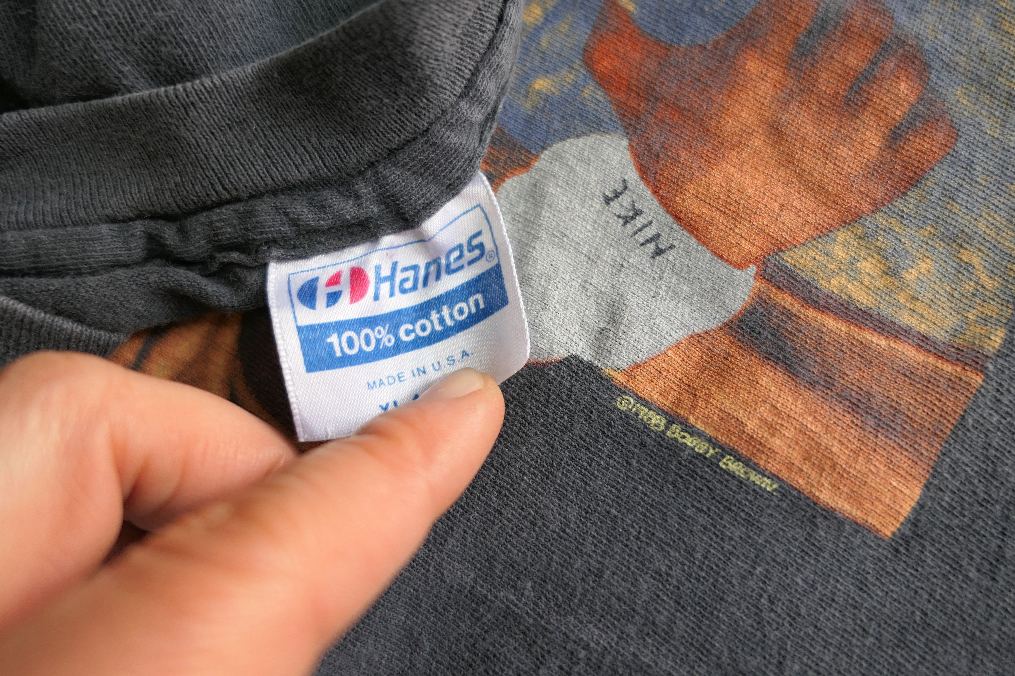 Vintage 80's Vintage 1988 BOBBY BROWN T Shirt Large With Hanes Tag Size US L / EU 52-54 / 3 - 4 Thumbnail