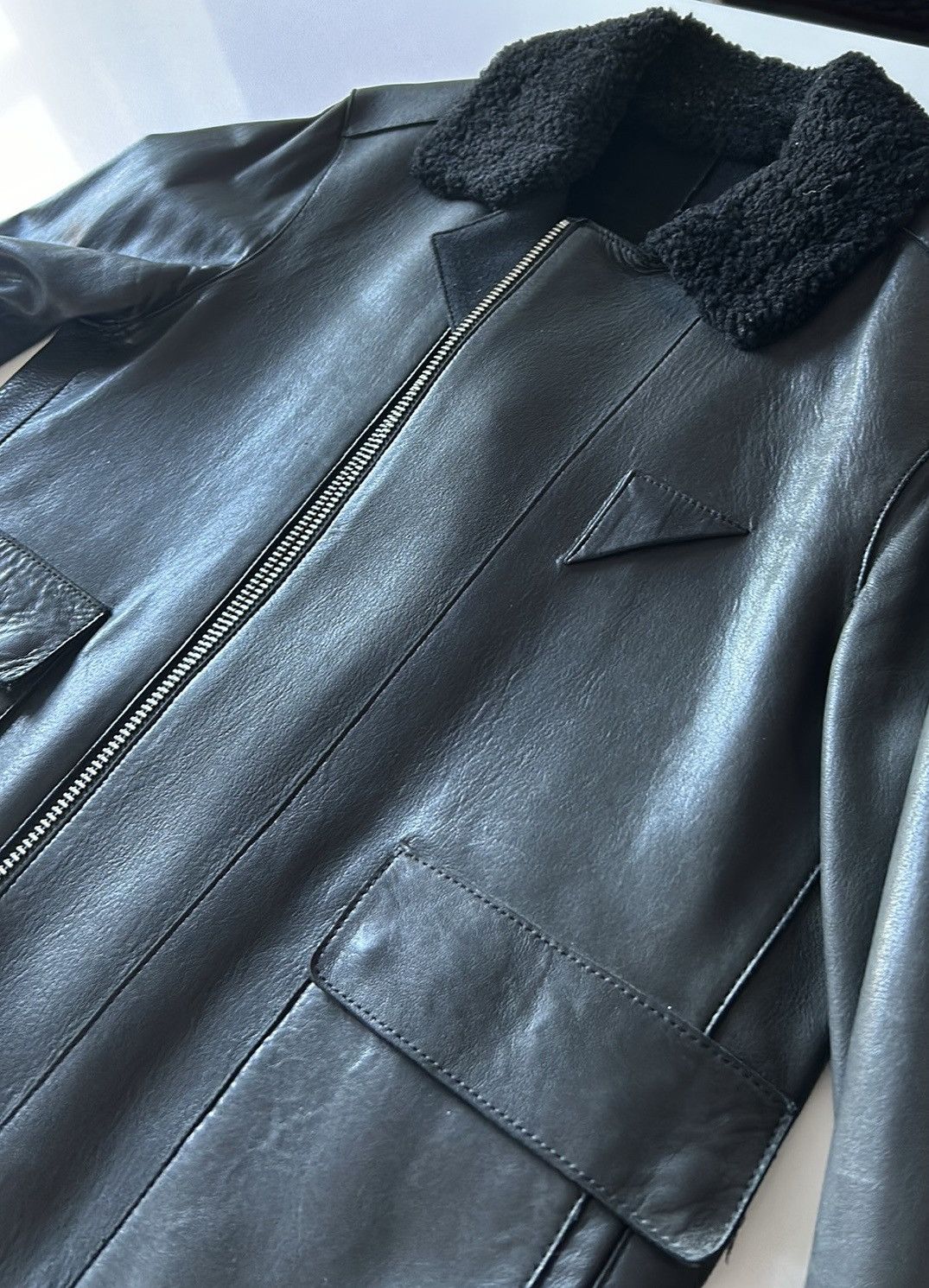 Allsaints All Saints Chase Leather Jacket Size US S / EU 44-46 / 1 - 5 Thumbnail