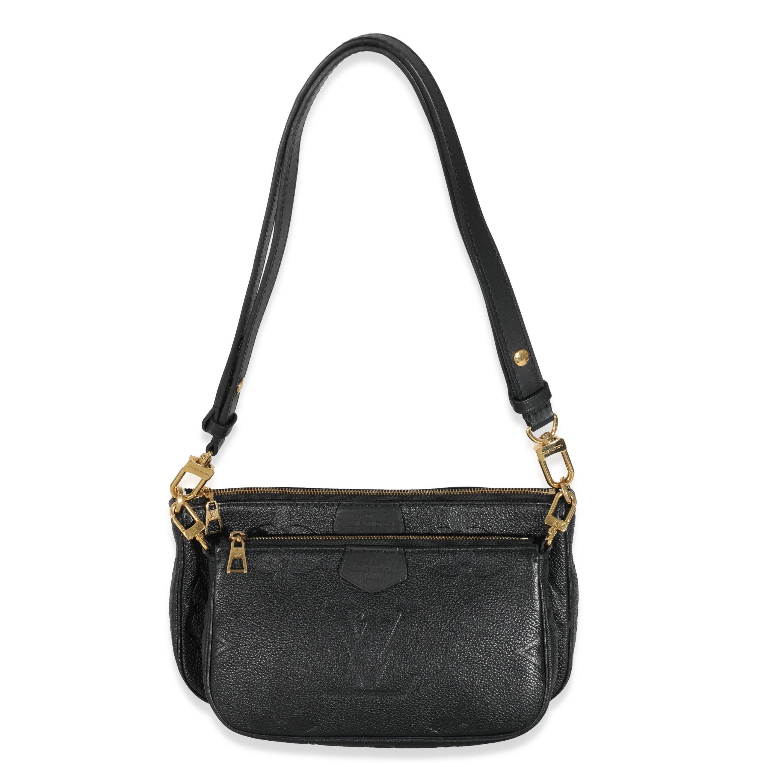 image of Louis Vuitton Black Monogram Empreinte Multi Pochette Accessoires, Women's