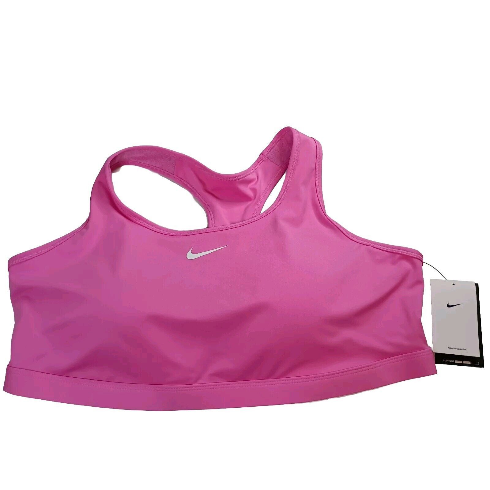 Nike Nike Dri-FIT Medium Support Padded Sports Bra Plus Pink 3X Size ONE SIZE - 1 Thumbnail