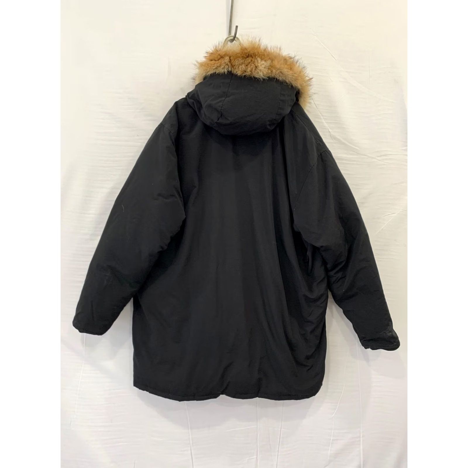 Vintage Woolrich Arctic Parka XL Black Down Jacket Fur Hood Made In USA Men's Vtg #rm Size US XL / EU 56 / 4 - 2 Thumbnail