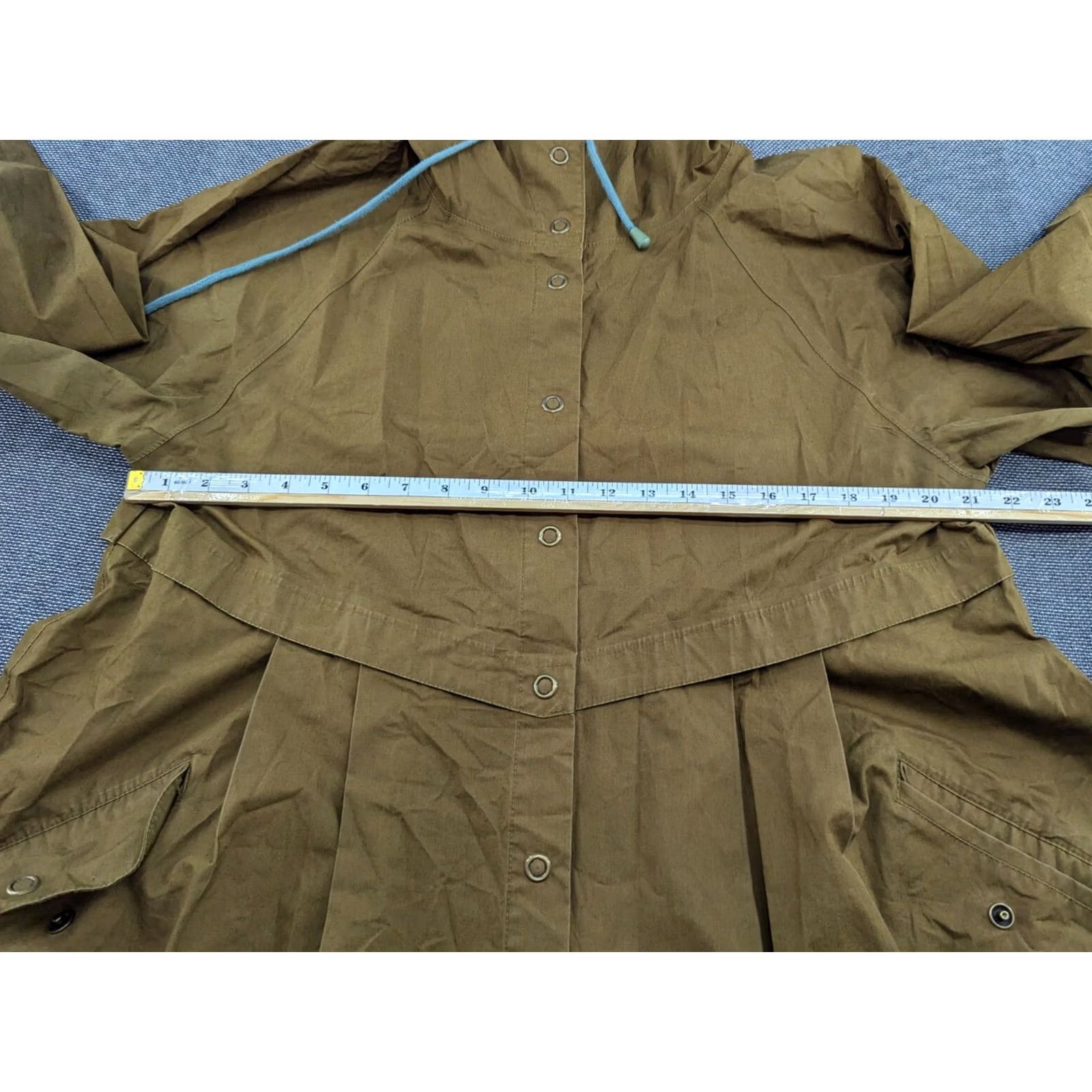 Vintage Gudrun Sjoden Womens Anorak Jacket Beige Large Parka Hooded Taped Seams Jacket Shirt Womens Parka Hooded Seams Beige L Size L / US 10 / IT 46 - 4 Thumbnail