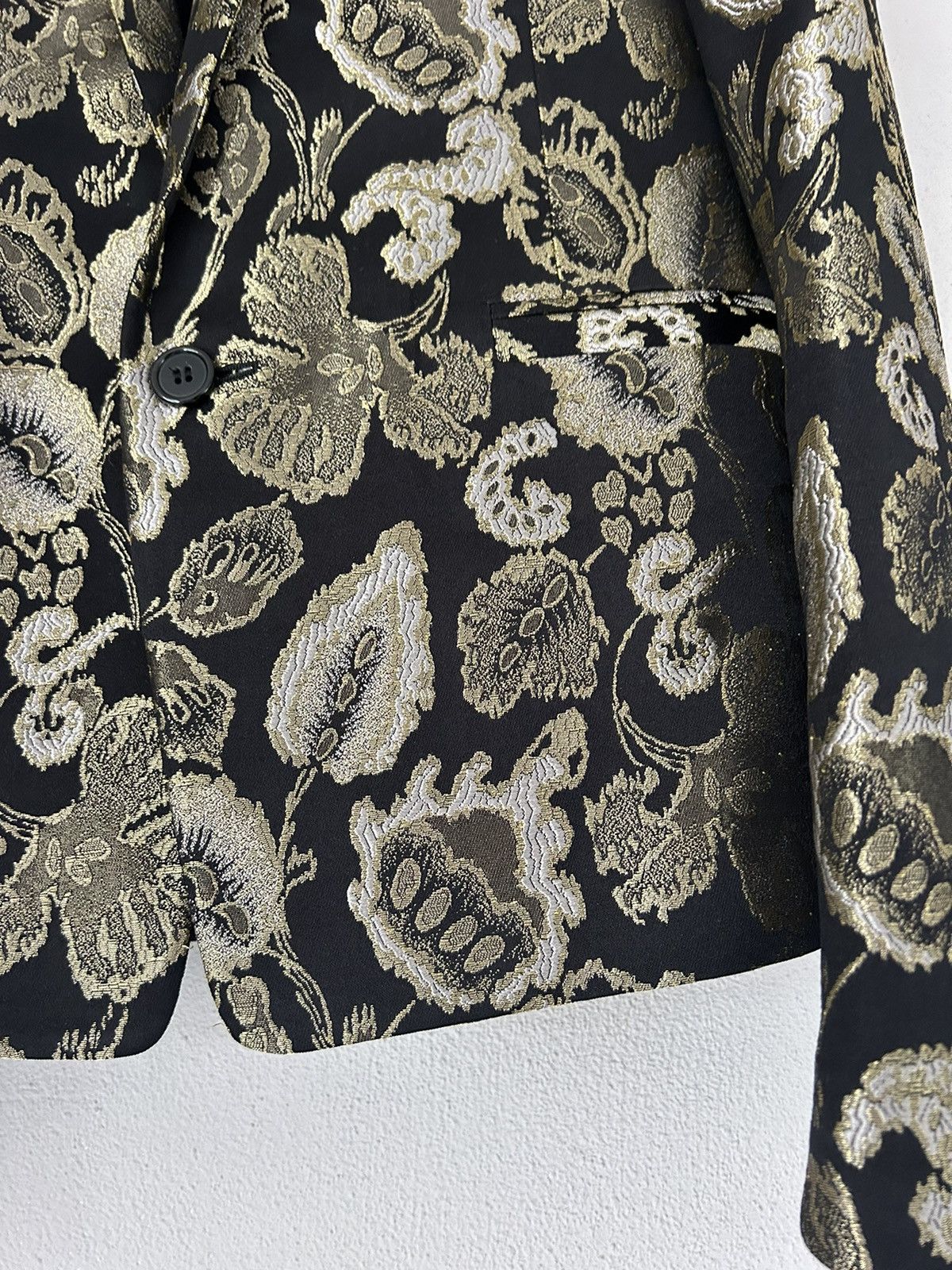 Saint Laurent Paris SS18 Floral Embroidered Blazer Jacket Size US S / EU 44-46 / 1 - 3 Thumbnail