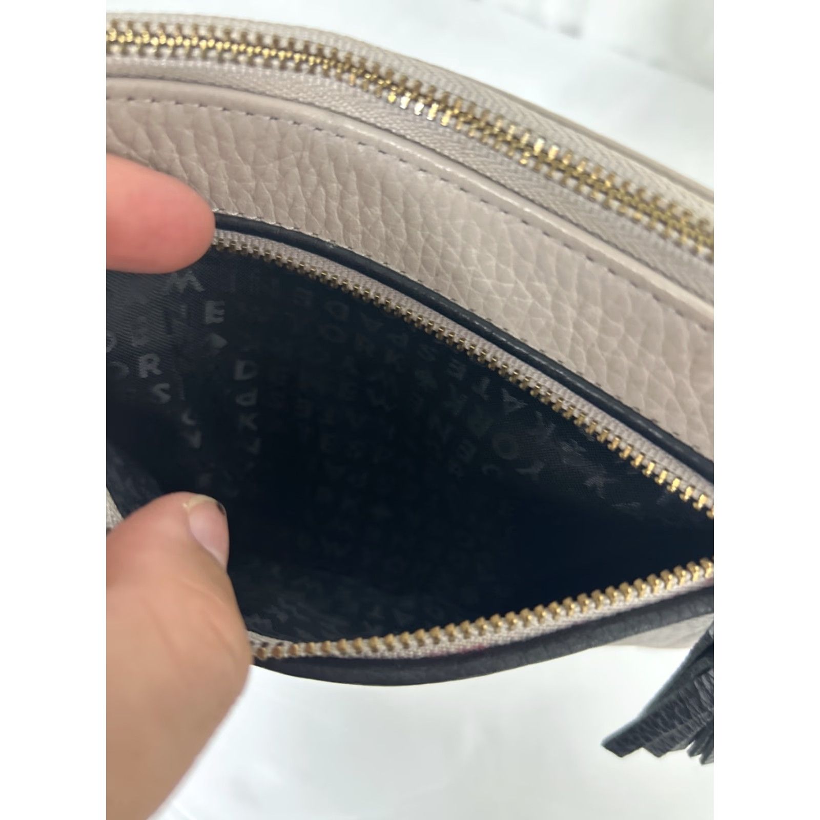 Vintage kate spade new york Wristlet Pouch Dark Beige Chester Street Tinie Clutch 7.5x5x.5 Womens Size ONE SIZE - 5 Thumbnail