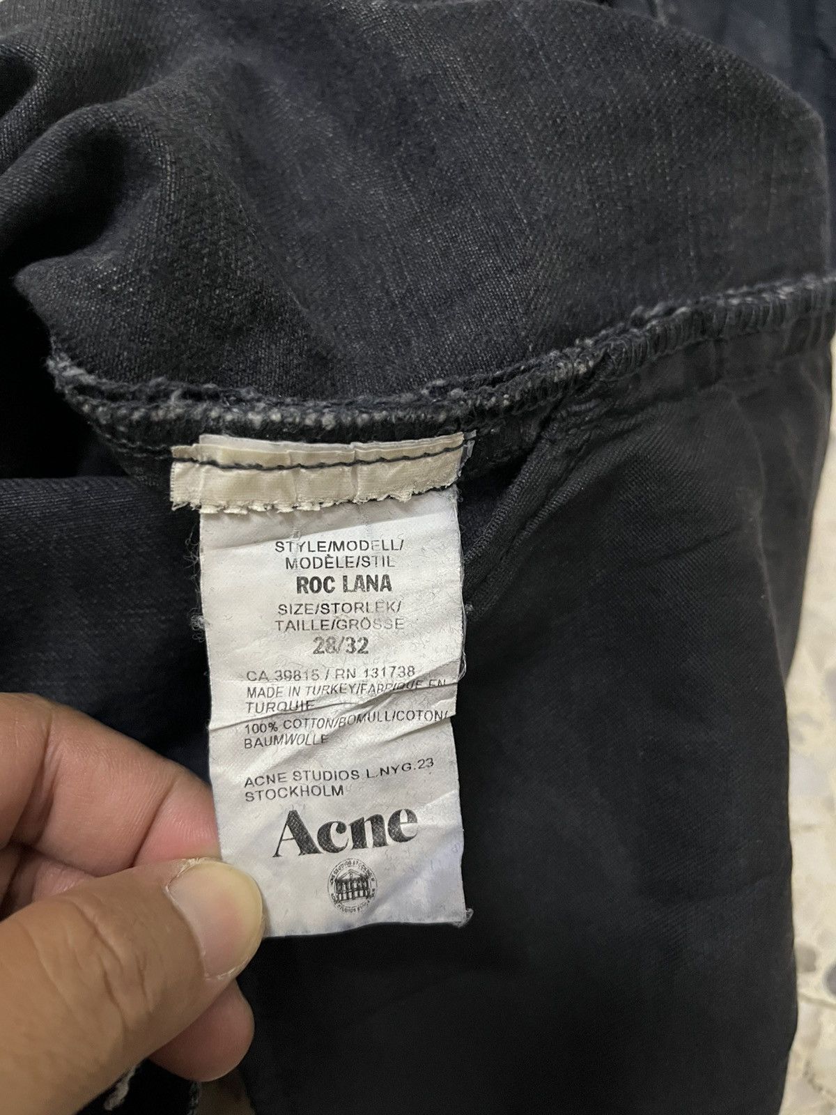 Acne Studios Acne Studios Roc Lana model Black Denim Jeans Size US 30 / EU 46 - 7 Thumbnail