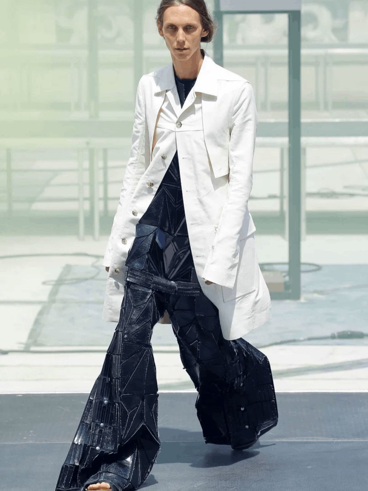 Rick Owens Sz Rick Owens 19SS Runway Patches Tee Size US M / EU 48-50 / 2 - 7 Thumbnail
