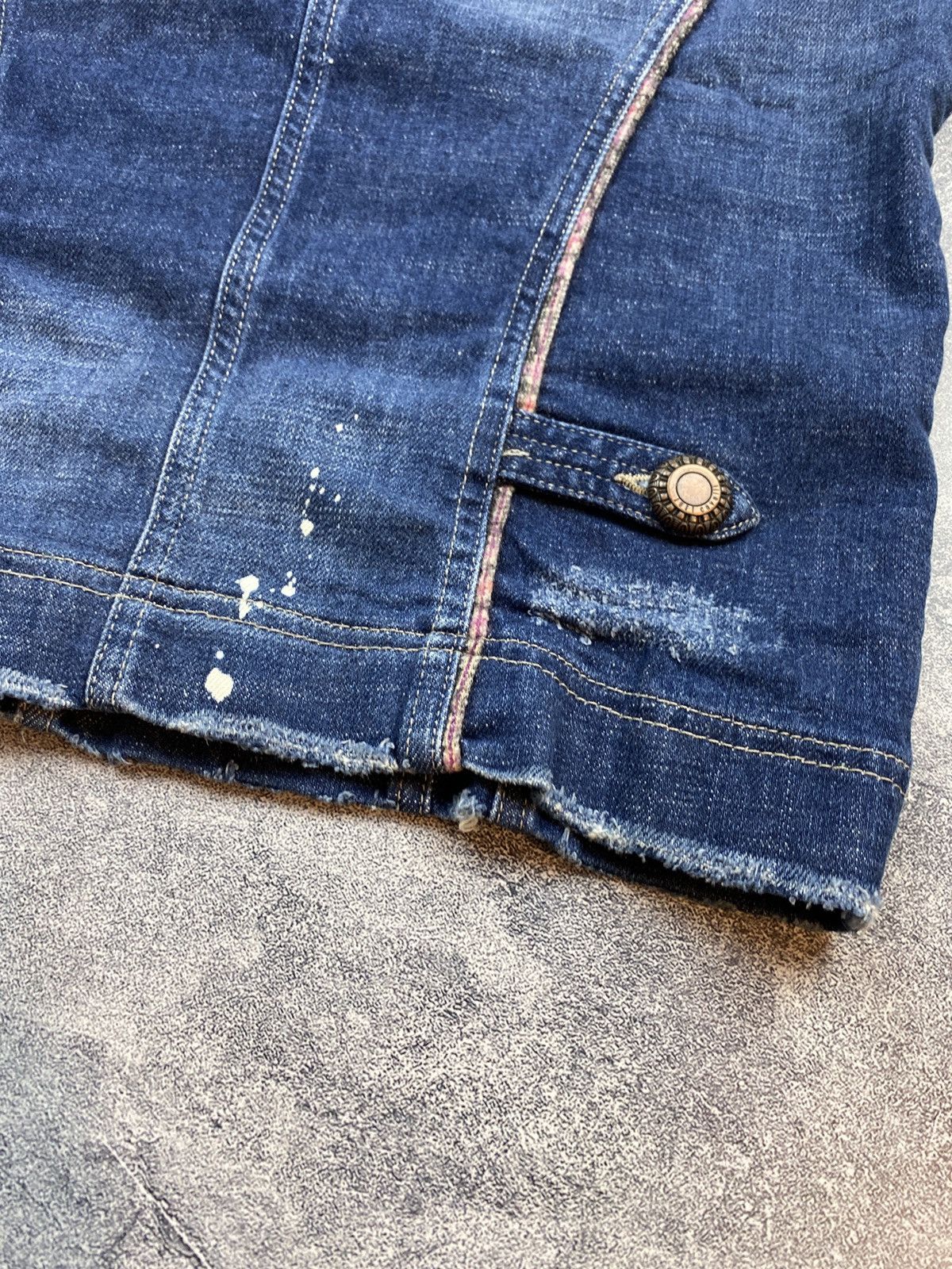 Just Cavalli × Roberto Cavalli Vintage Roberto Cavalli Denim Skirt Just Cavalli Size 32" / US 10 / IT 46 - 15 Thumbnail