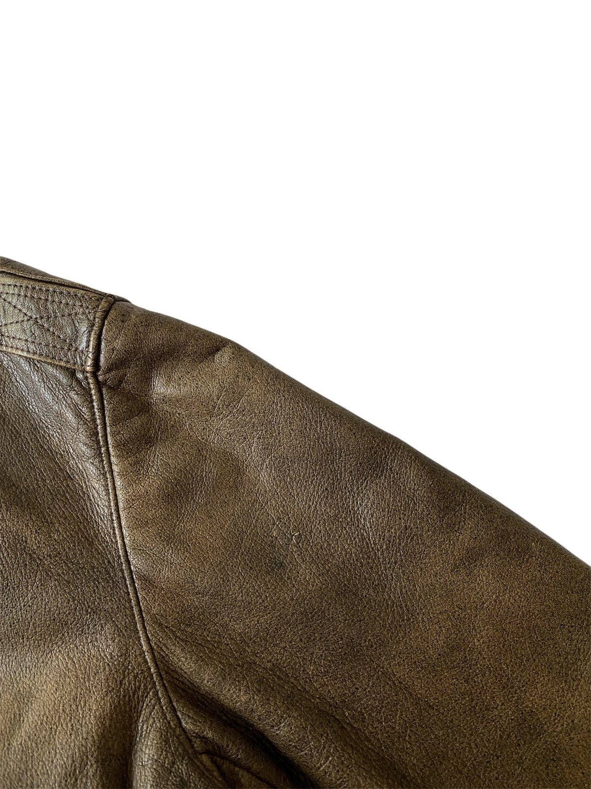L.L. Bean Vintage LL Bean Jacket Leather Made In USA Brown Men’s Large Size US L / EU 52-54 / 3 - 7 Thumbnail