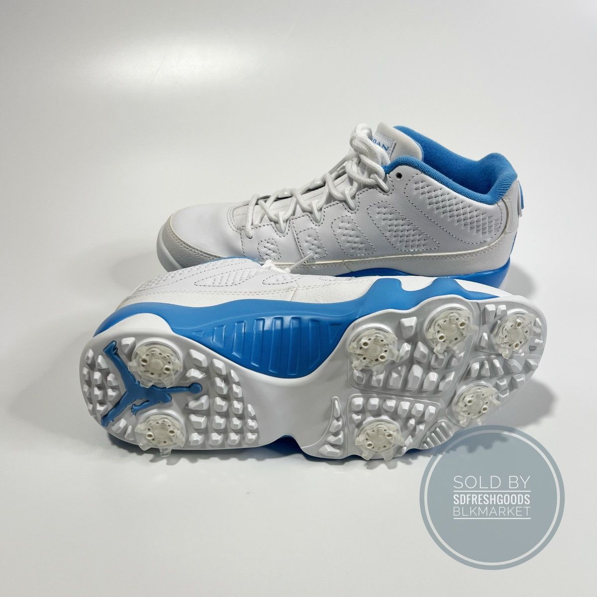 Nike ike Air Jordan 9 Low Golf University Blue Size US 7 / EU 40 - 5 Thumbnail