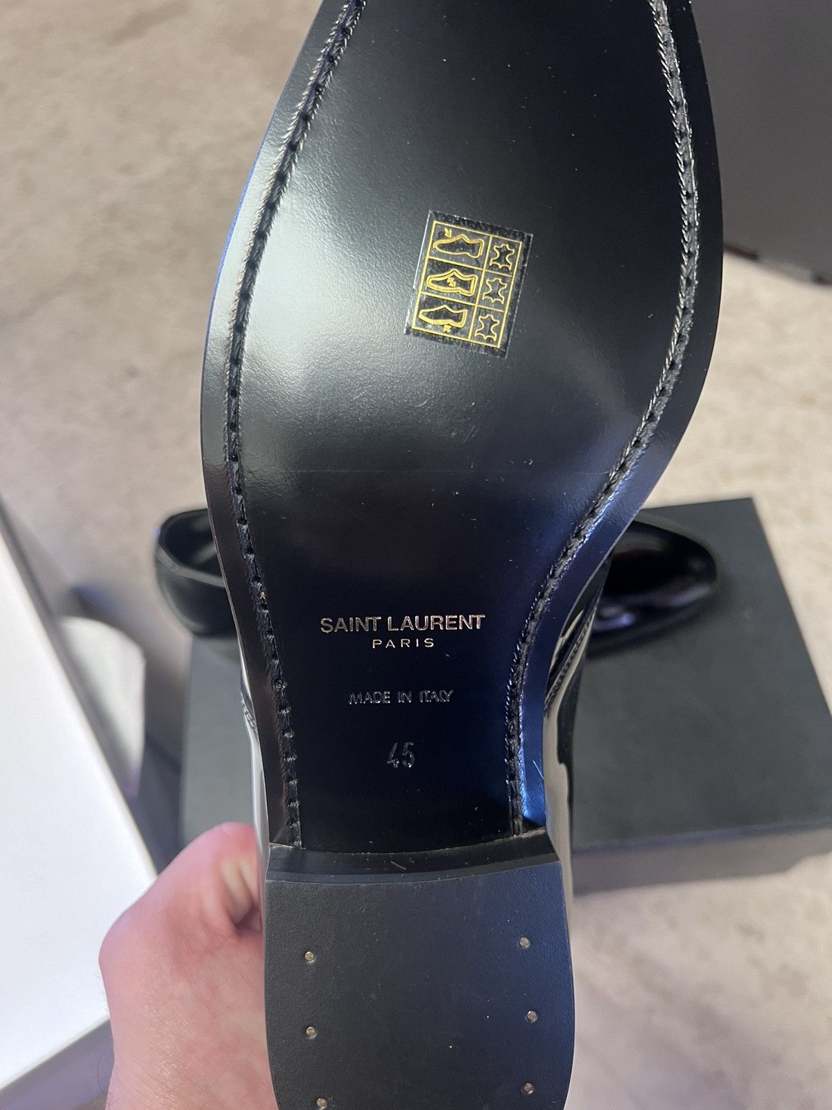 Saint Laurent Paris Patent leather men’s derby Size US 12 / EU 45 - 4 Thumbnail