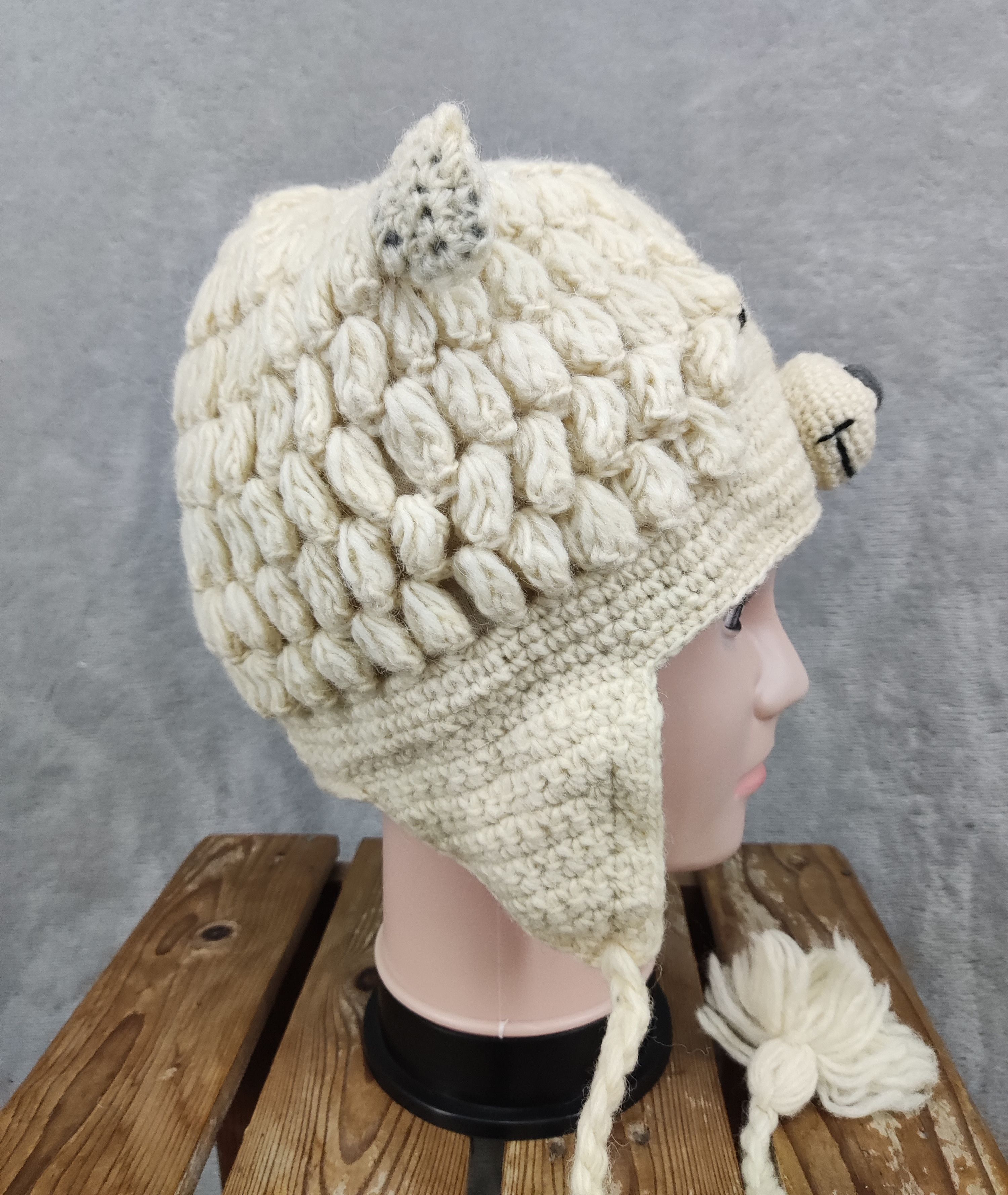 Vintage Vintage Bear Crochet Hat Size ONE SIZE - 5 Thumbnail