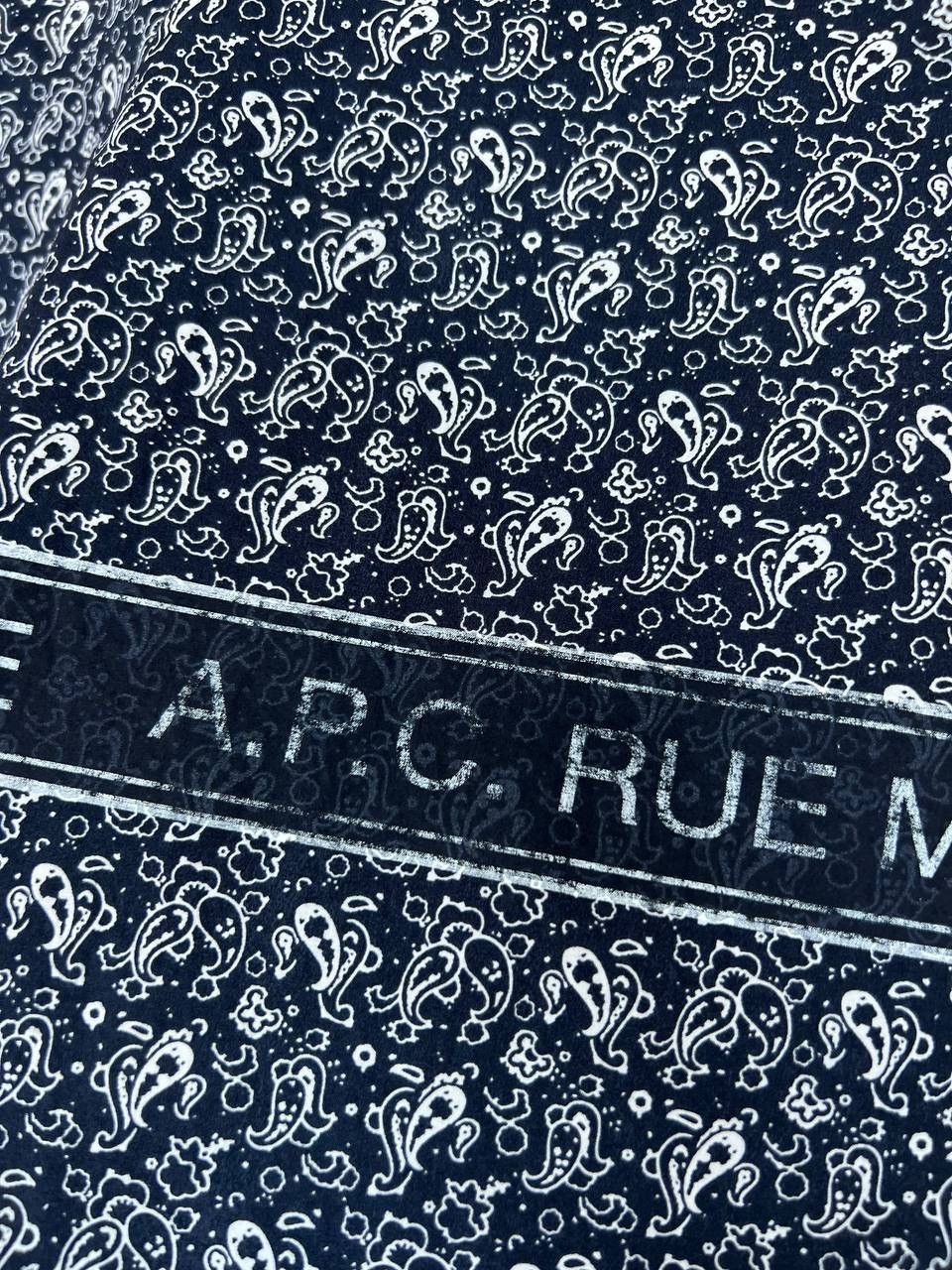 A.P.C. A.P.C. Bandana-Print Cotton Poplin Button Shirt Mens Size L Size US L / EU 52-54 / 3 - 15 Thumbnail