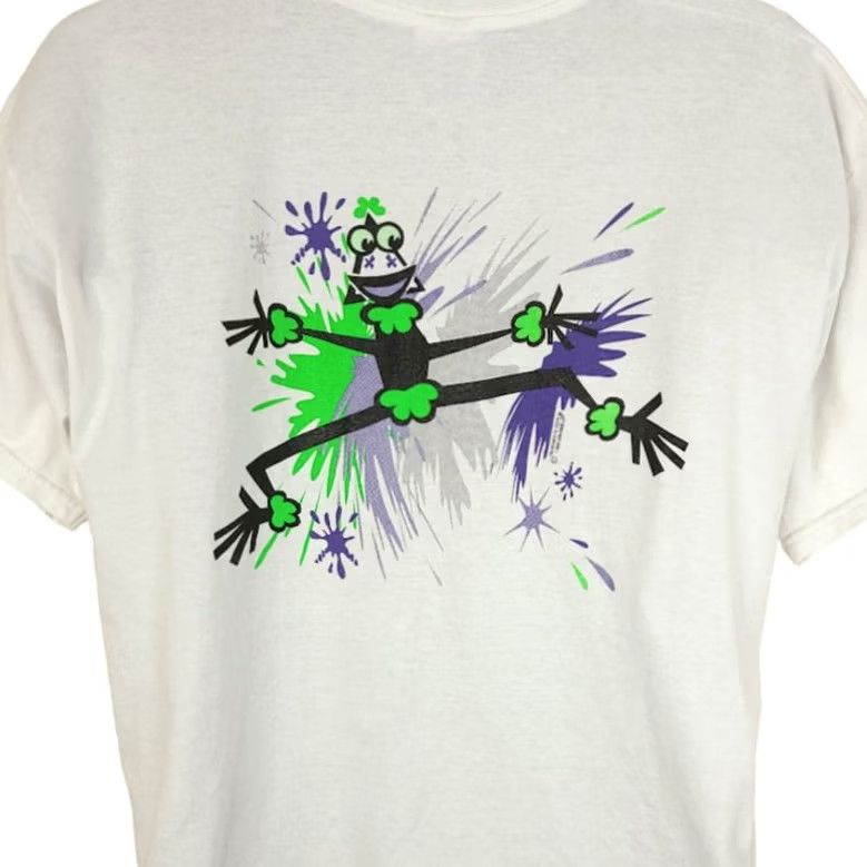 Fruit Of The Loom VINTAGE Eastern Arizona College Gila Monsters T Shirt Mens XL 90s Y2K EAC White Cotton Blend Size US XL / EU 56 / 4 - 4 Thumbnail