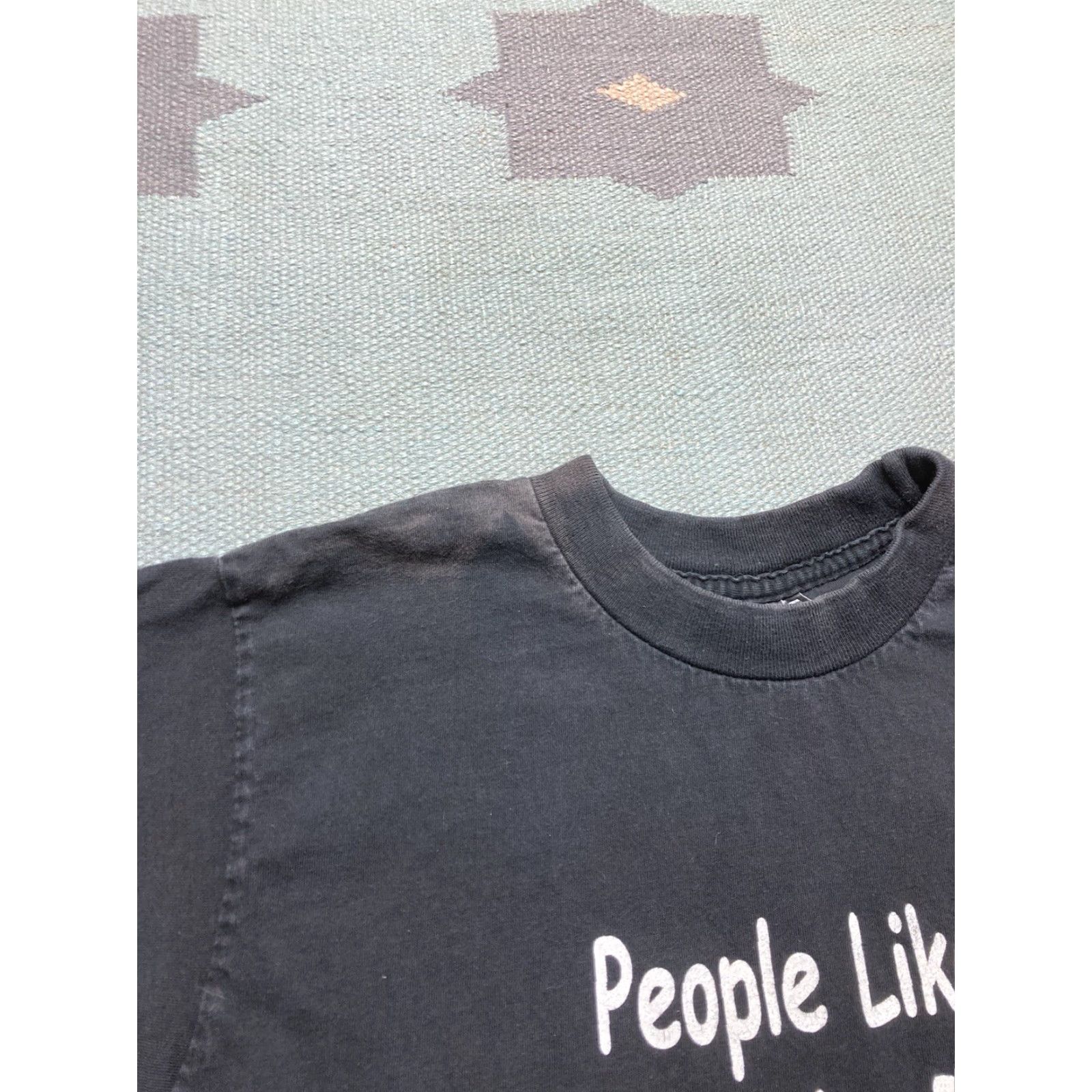Reason VINTAGE T SHIRT Mens Large Black Funny "people like you are the reason I need medication" Y2K Size US L / EU 52-54 / 3 - 4 Thumbnail