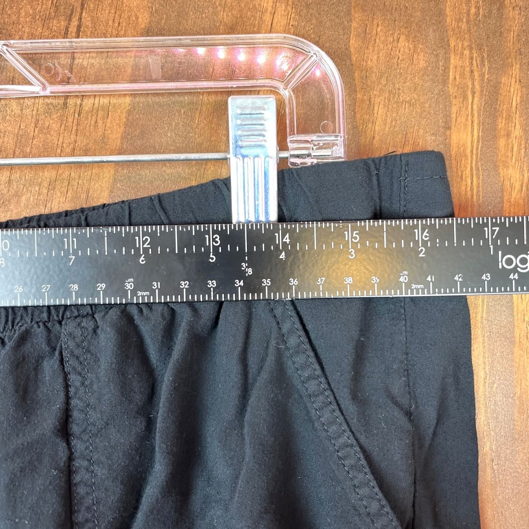 Primark Primark Womens Jogger Pants Black Pull On Lightweight Pockets Viscose 12 Size 24" / US 00 / IT 34 - 6 Thumbnail
