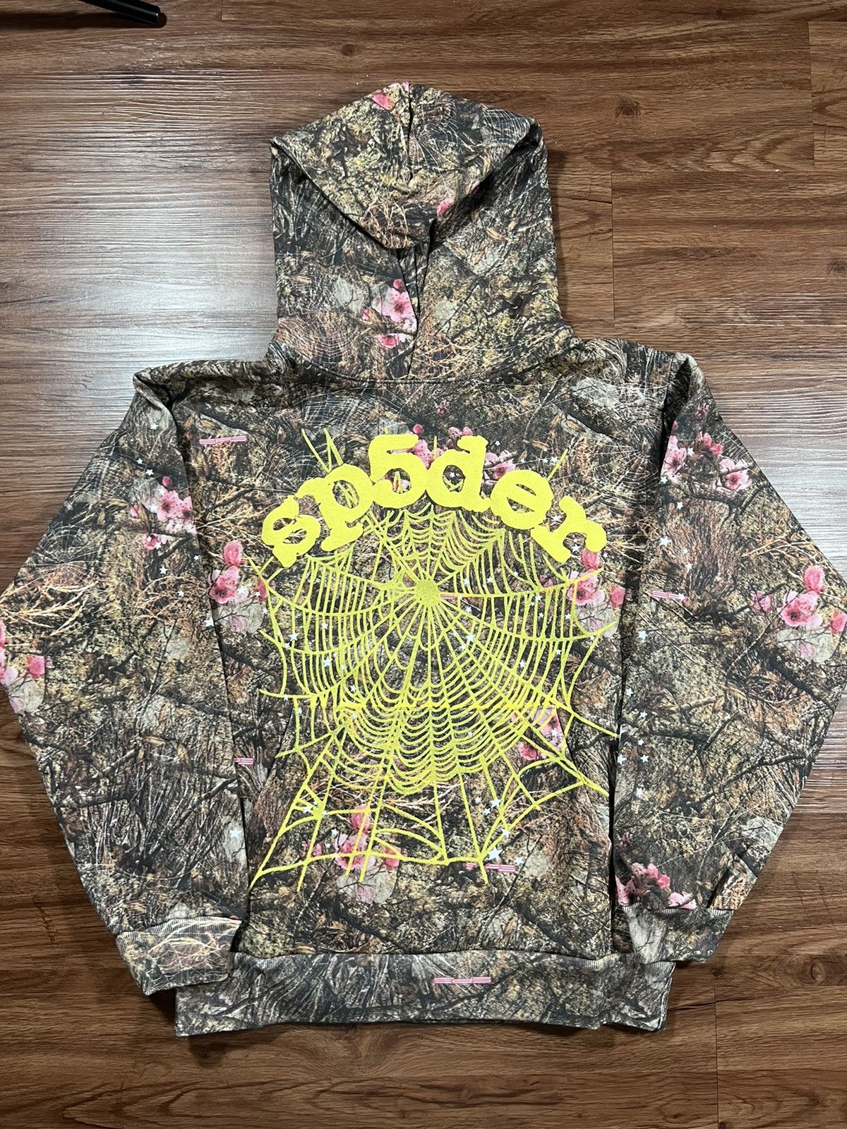 image of Spider Worldwide x Young Thug Sp5Der Spiderworldwide Real-Tree Camo OG Web Hoodie in Realtree (Size