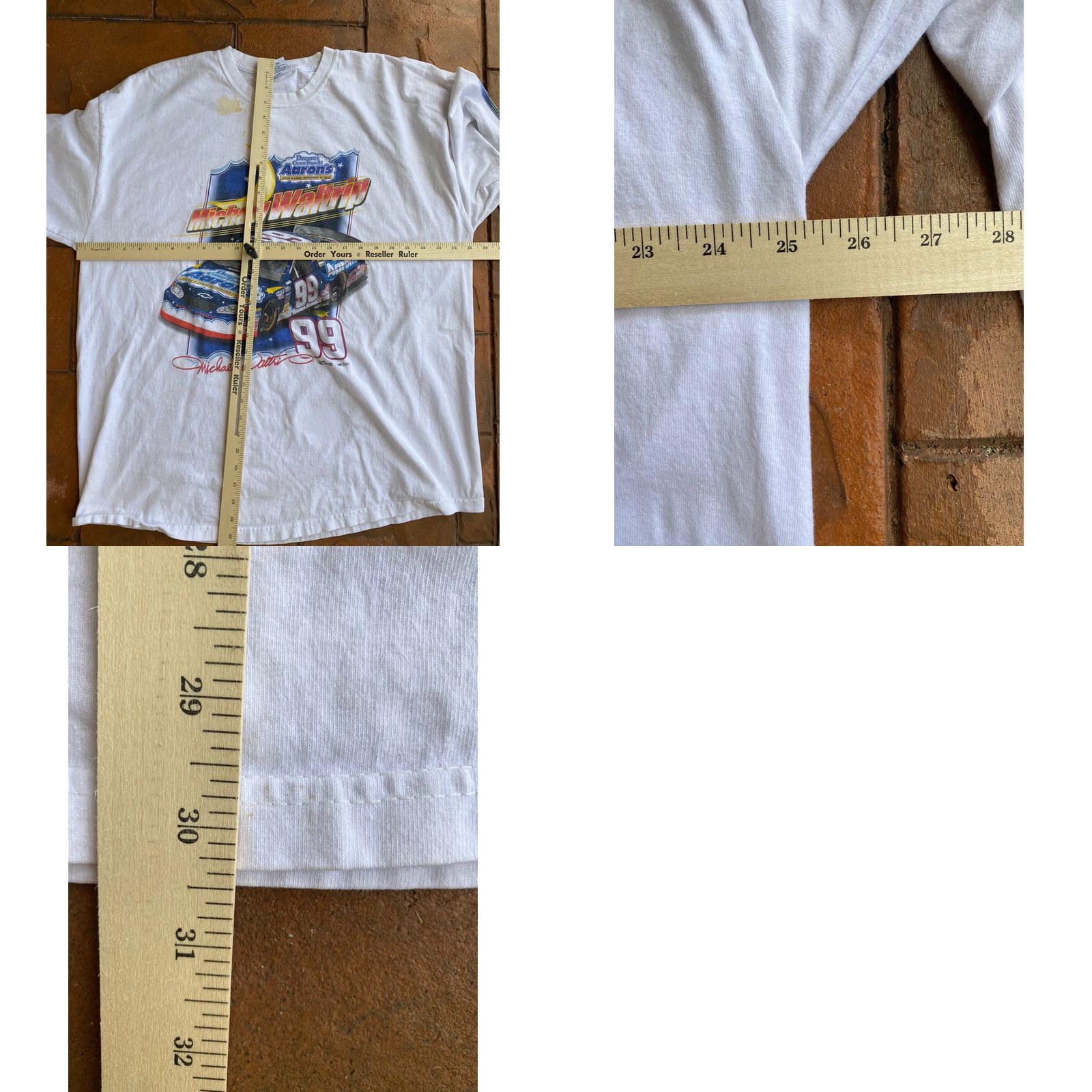 Chase Authentics VINTAGE Nascar Chase Authentics T-Shirt Long Sleeve White XL Mens 90s Michael Waltrip #99 Racing Logo Stains Included Size US XL / EU 56 / 4 - 8 Thumbnail