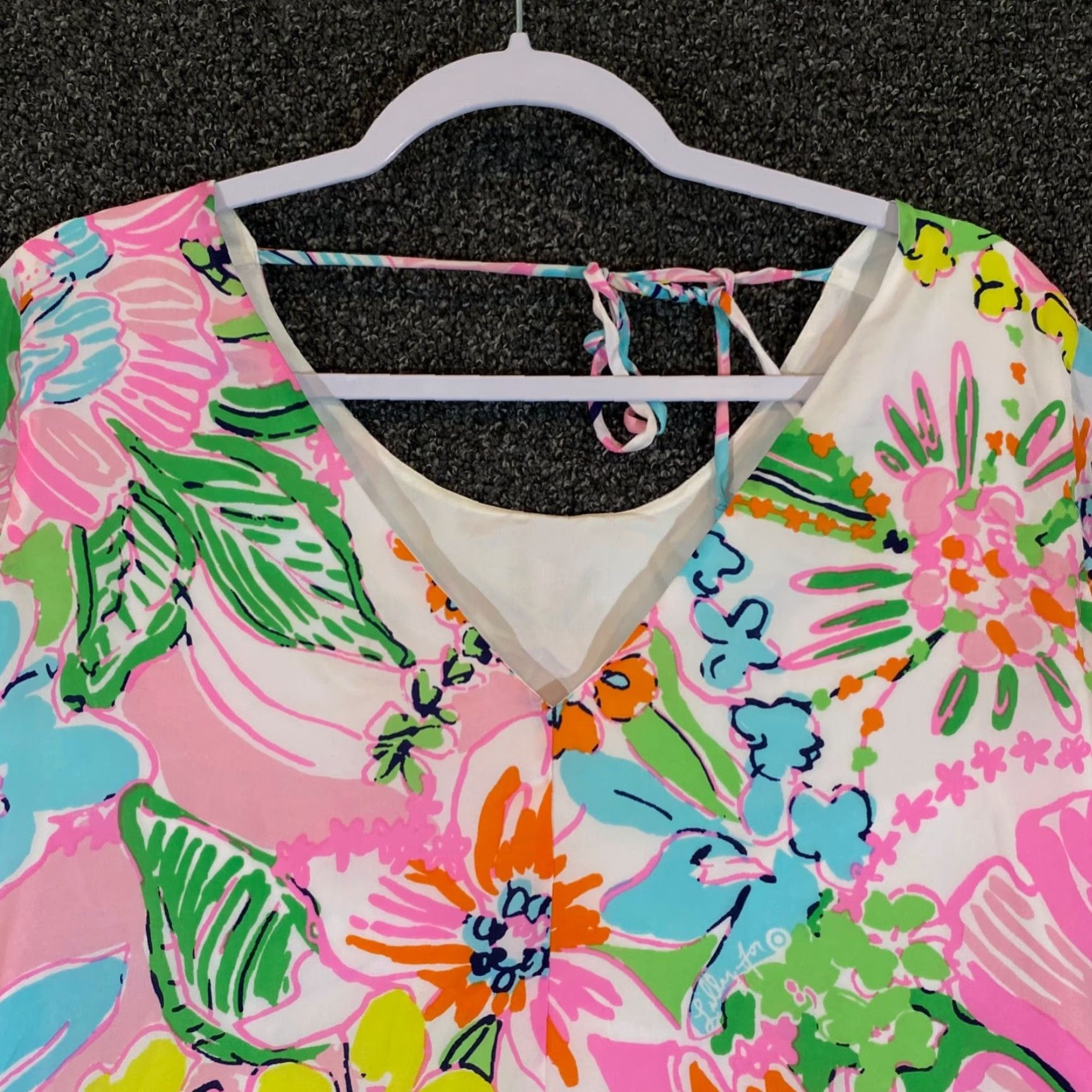 Lilly Pulitzer Lilly Pulitzer Floral Top Womens Small Lightweight Beachwear Dress Coverup Size S / US 4 / IT 40 - 7 Thumbnail
