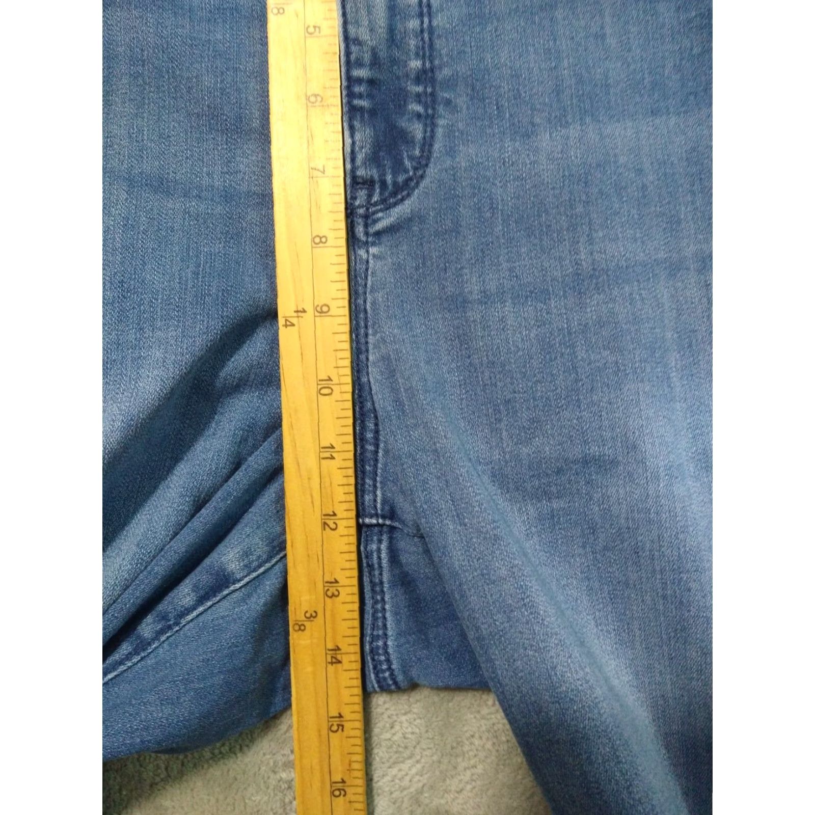 NYDJ NYDJ Jeans Womens 20WP Blue Denim Marilyn Straight Lift Tuck Stretch 5-Pocket Size 42" / US 20 - 4 Thumbnail