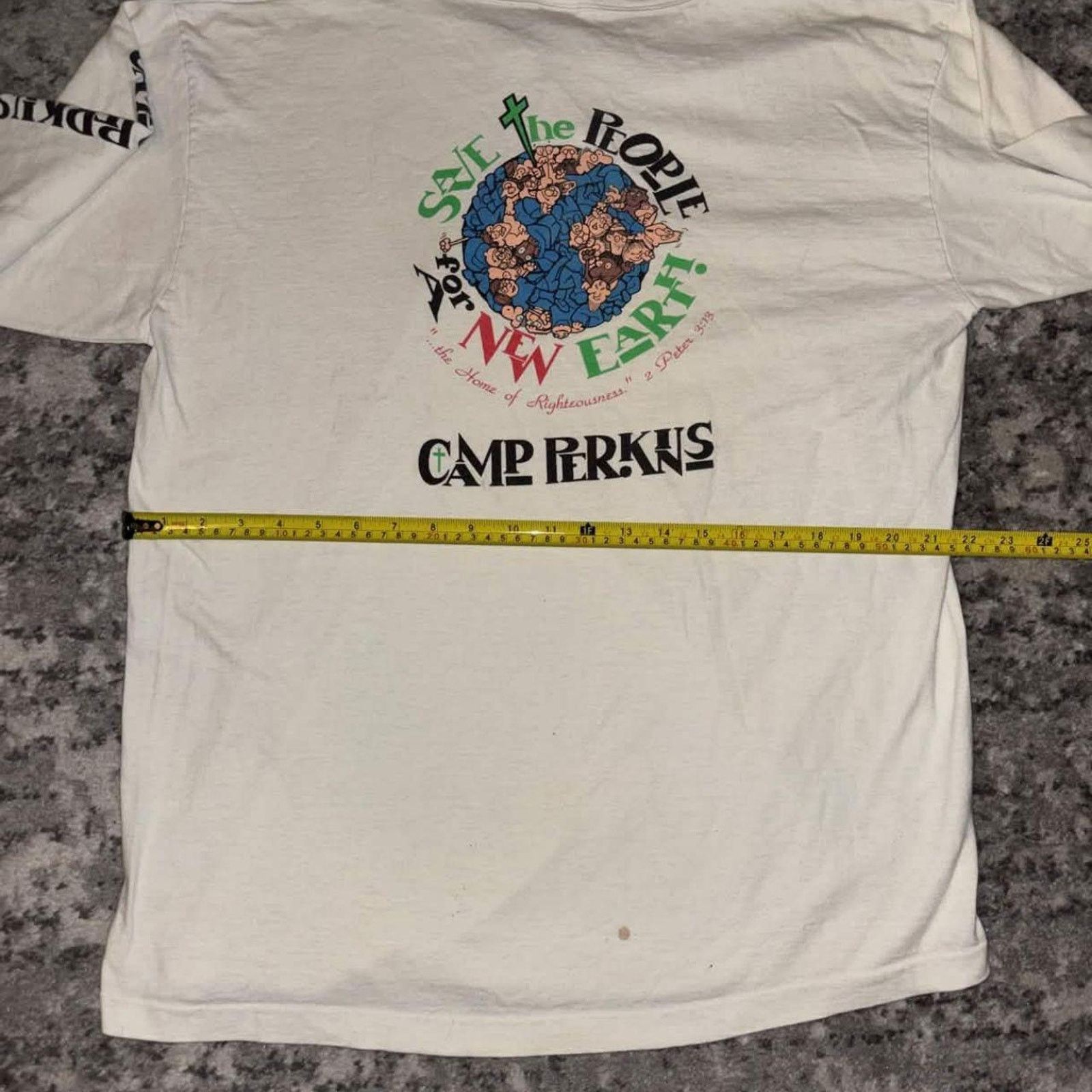 Vintage Vintage 90s Christian Camp Perkins Staff Henley Shirt Size US XL / EU 56 / 4 - 8 Thumbnail