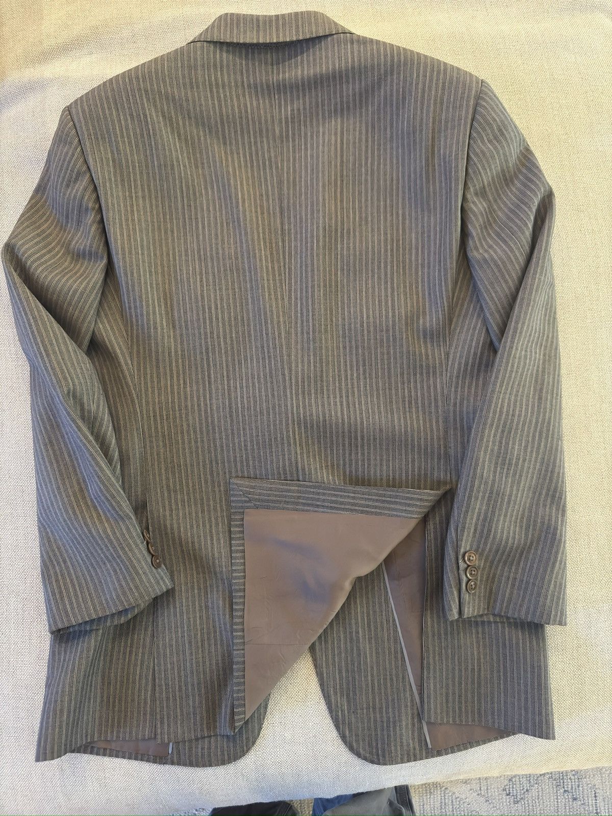 Armani Collezioni ARMANI COLLEZIONI Made in Italy Peak Lapel Suit Jacket 40R Size 40R - 8 Thumbnail