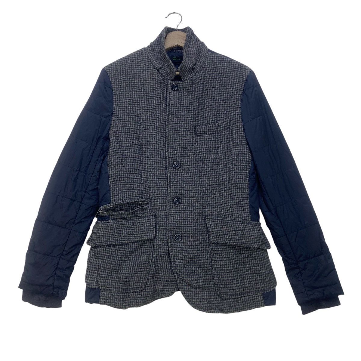 Benetton Benetton Patchwork Stylish Two-tone Coat Jacket Size US XS / EU 42 / 0 - 3 Thumbnail