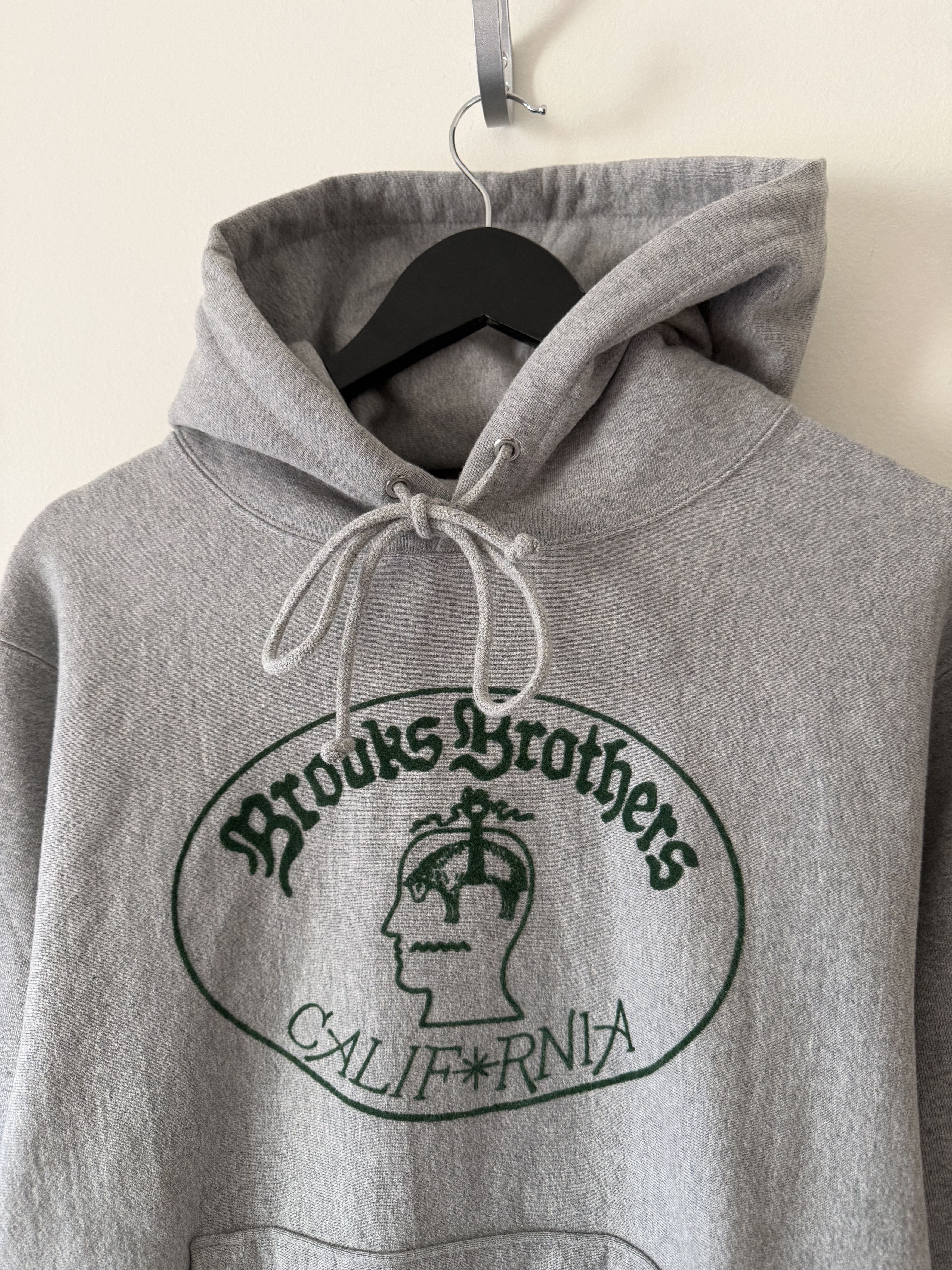 Brain Dead Brain Dead Brooks Brothers California Logo Hoodie in Gray Size US S / EU 44-46 / 1 - 2 Thumbnail